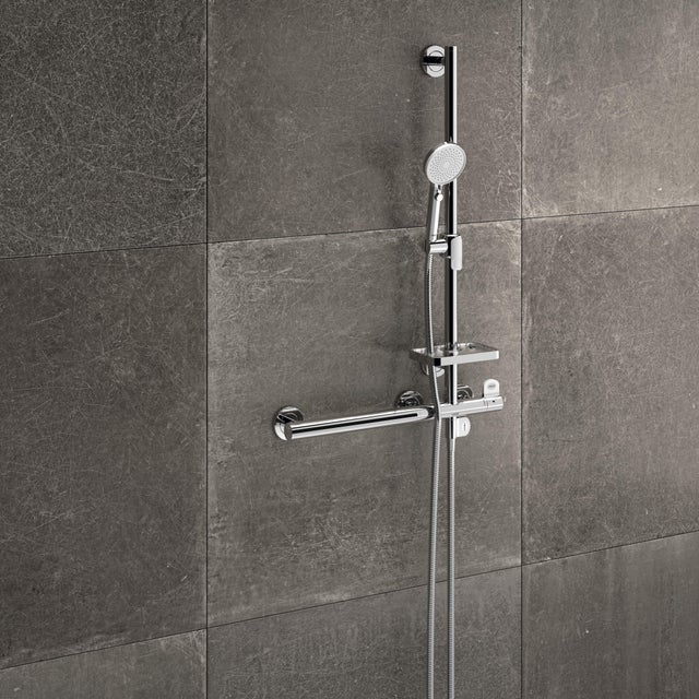 Colonne de douche mitigeur thermostatique 1 jet(s) chrome Onyx combo (version dr