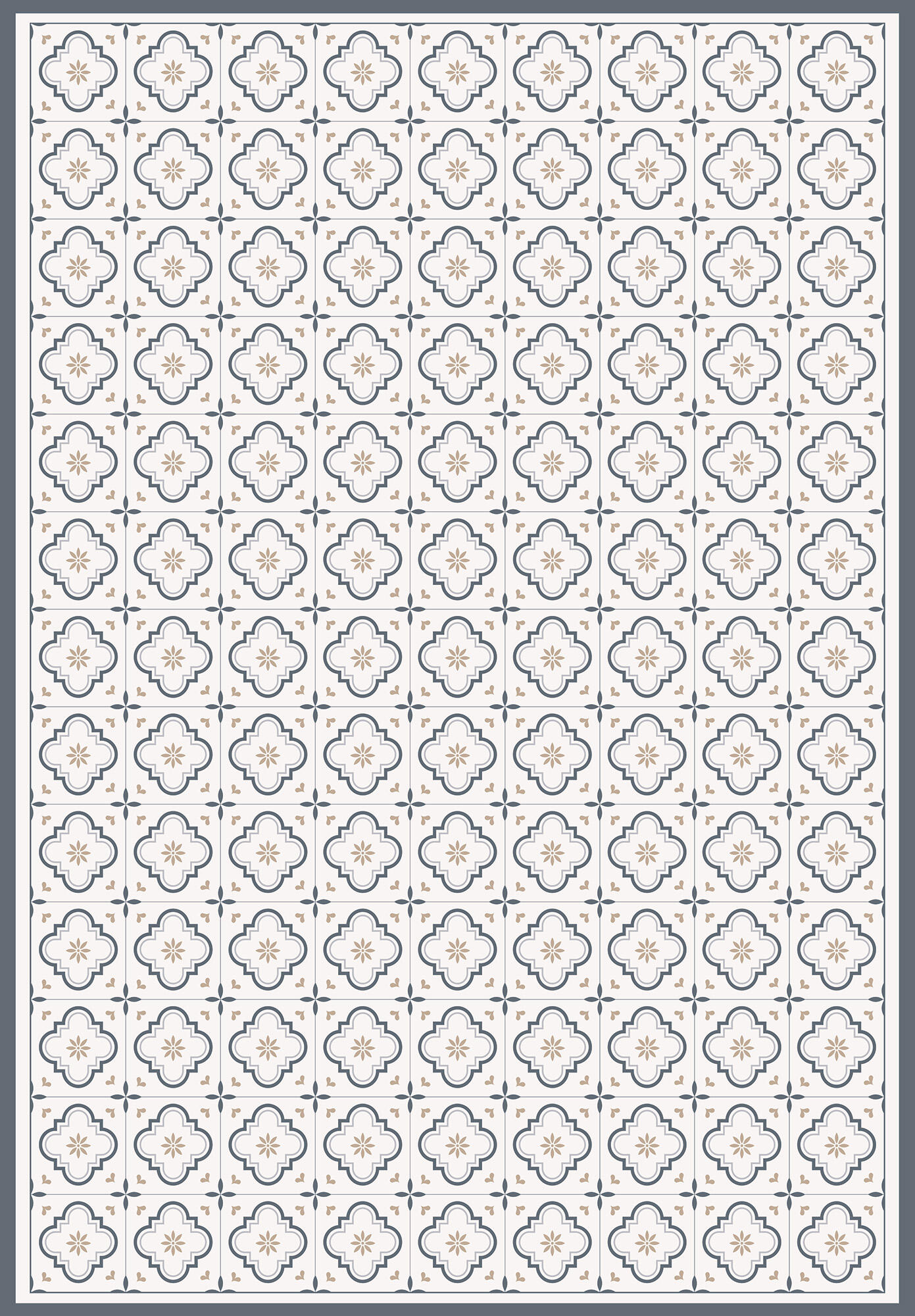 Alfombra pvc caroline exterior/interior 160x230cm tejido plano base antideslizante hidráulico gris