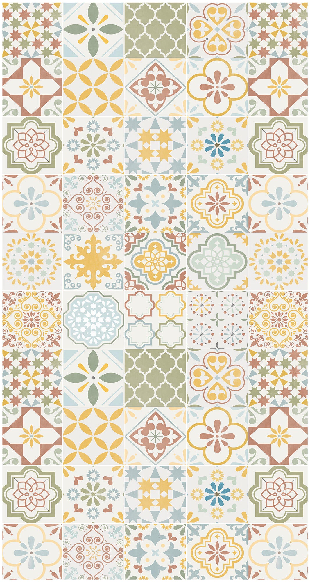 Alfombra pie de cama exterior/interior pvc vereda multicolor 80x150cm