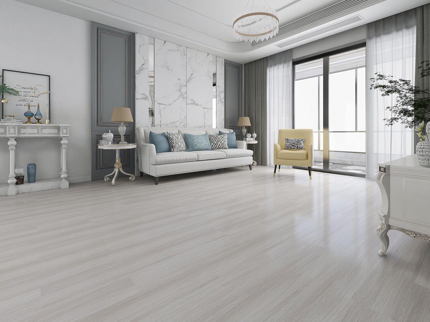 Pavimento vinílico SPC click flutuante Buccaneer superior Ribadão 5 mm com base Montserrat - 2