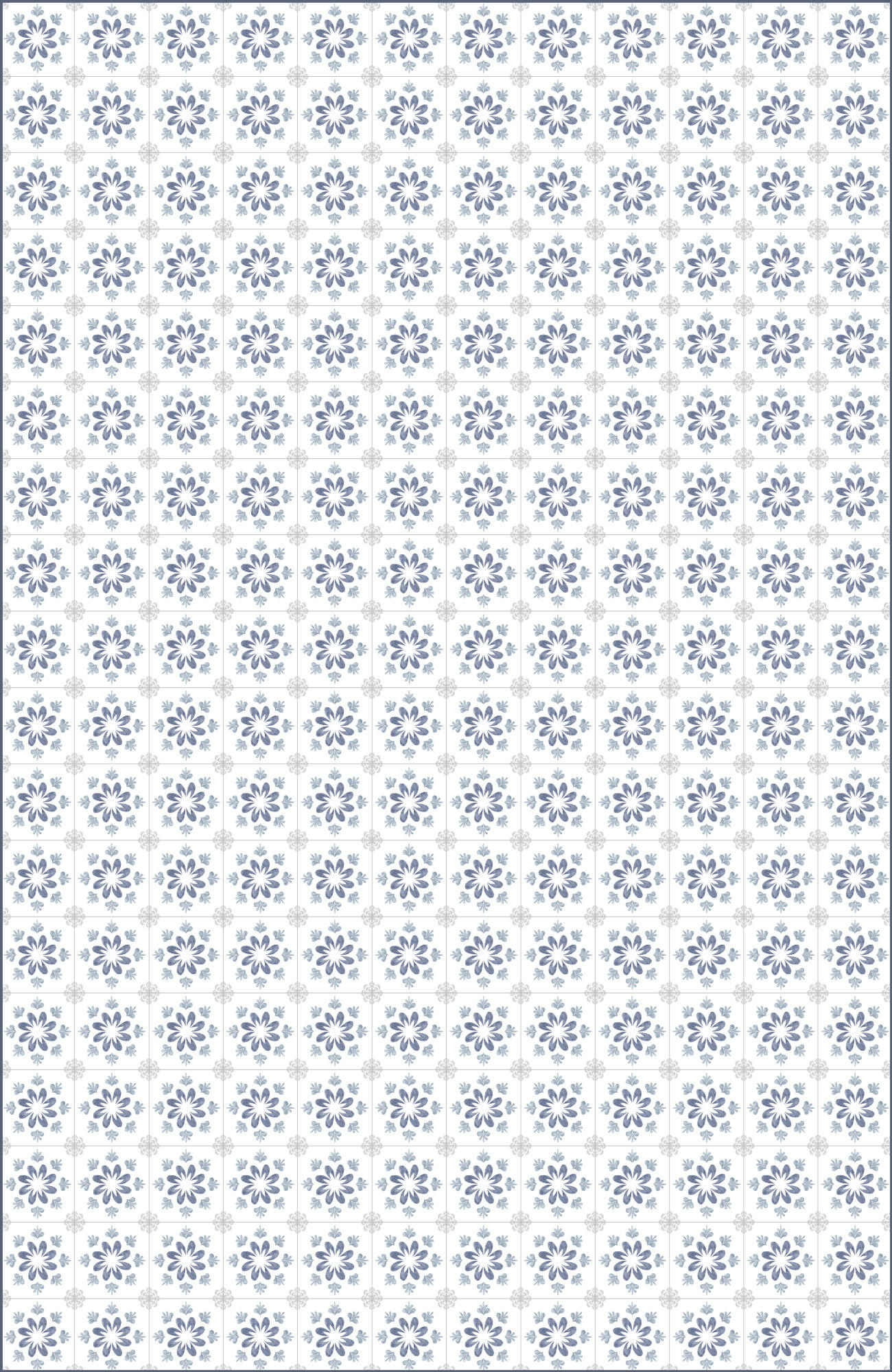 Alfombra exterior/interior pvc tejido plano base antideslizante callia flor multicolor 195x300cm