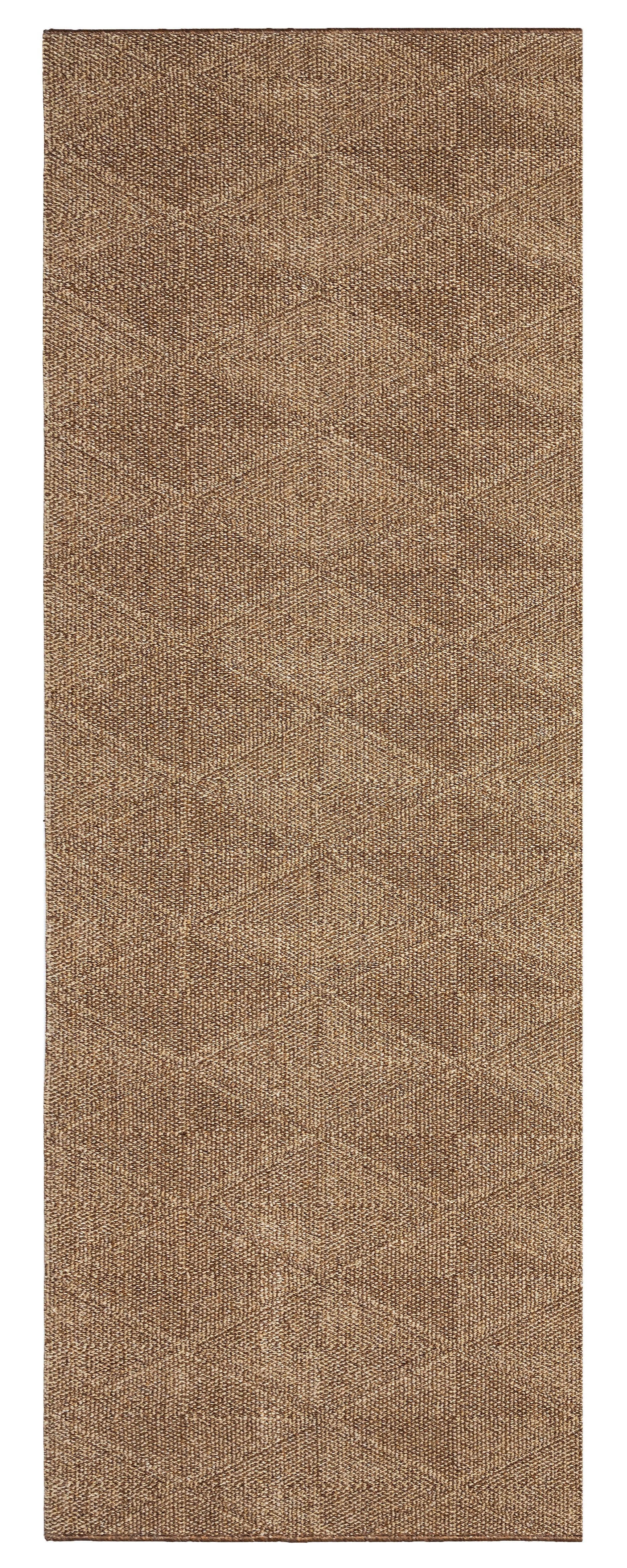 Alfombra pasillera polipropileno polar diamante marrón 67x1cm
