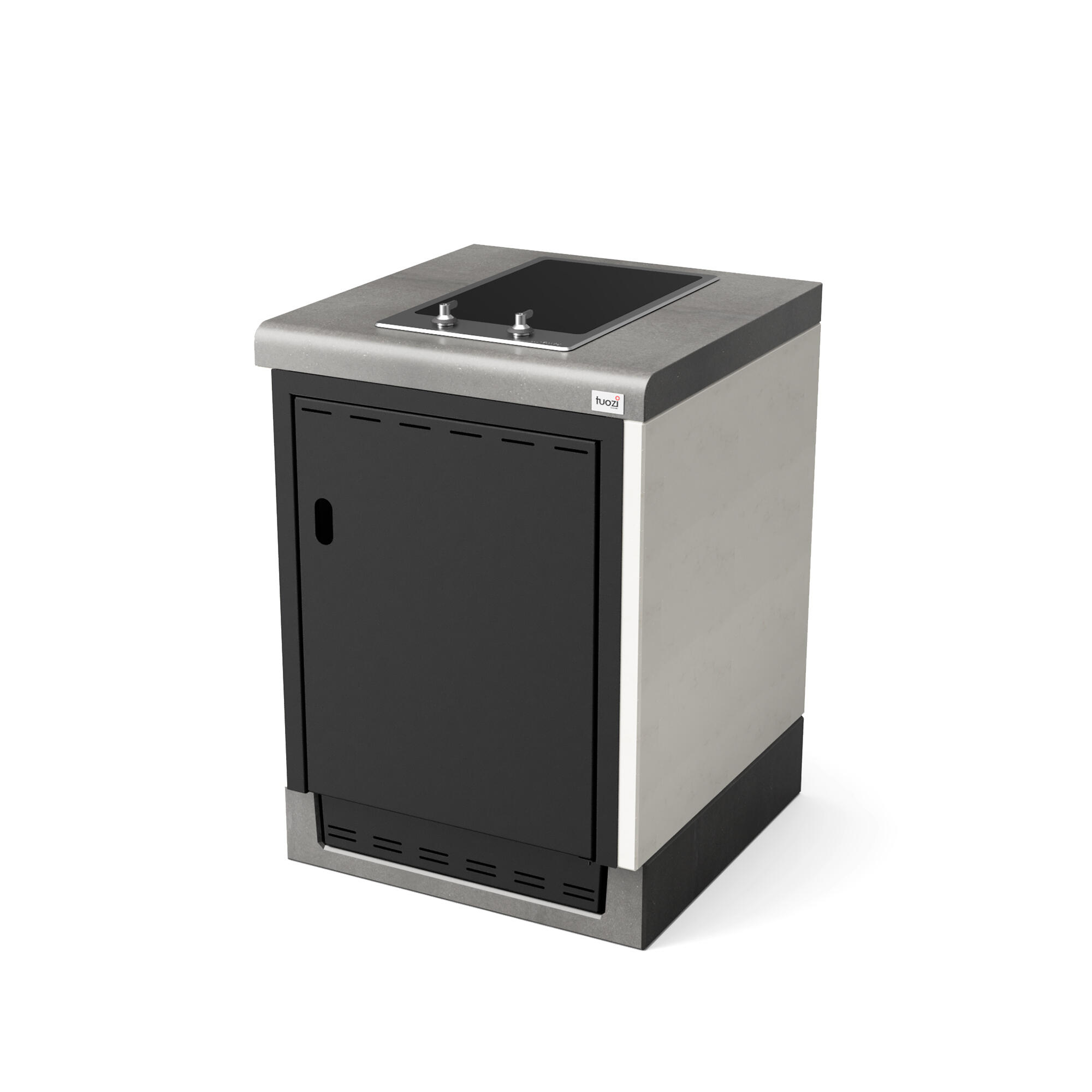 Modulo bancada kitaway [f] 61 vitroceramica smeg liso b/g