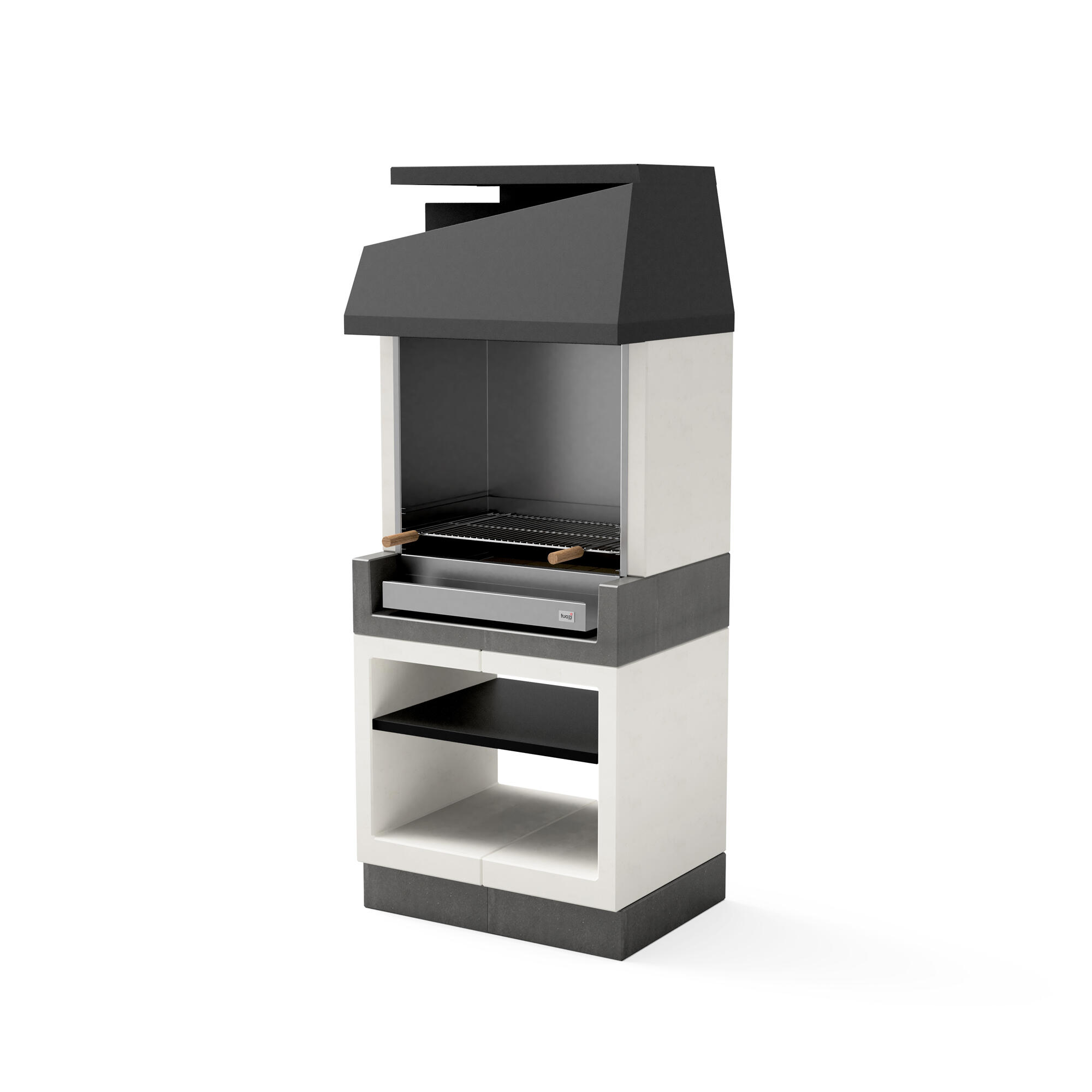 Barbacoa de obra kitaway hormigón madera y carbón kitaway recomendado para de 6 a 10 personas