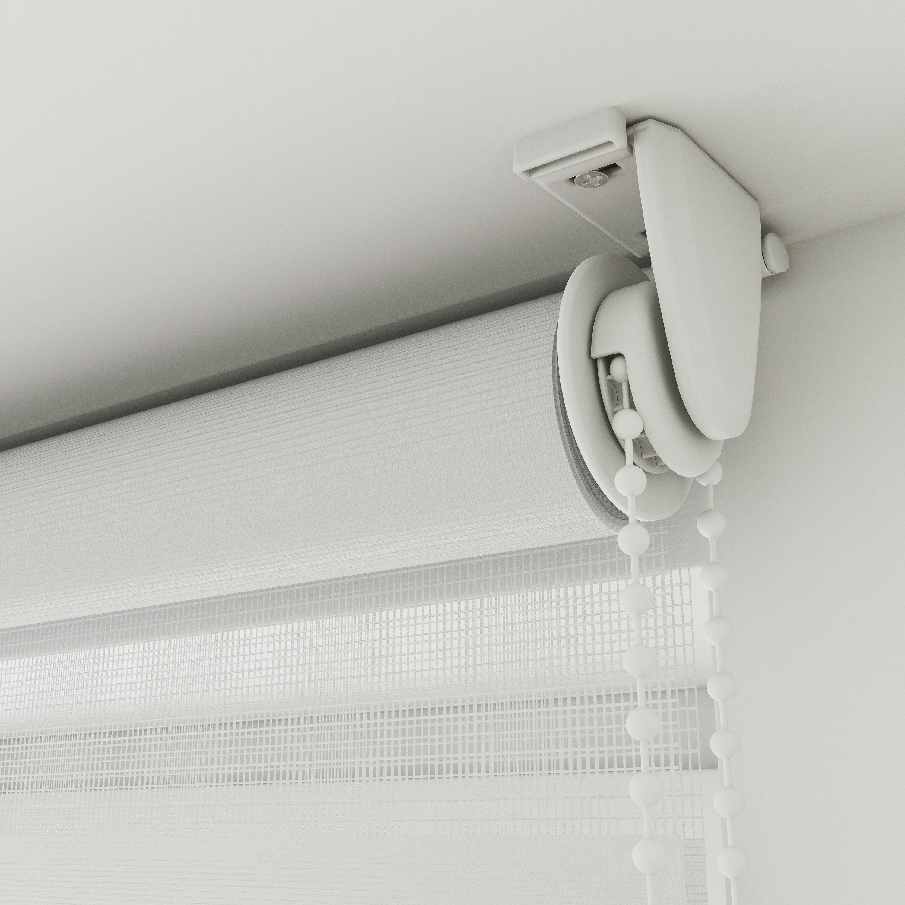 Store enrouleur jour/nuit Bamba blanc, l.60 x H.190 cm - 8