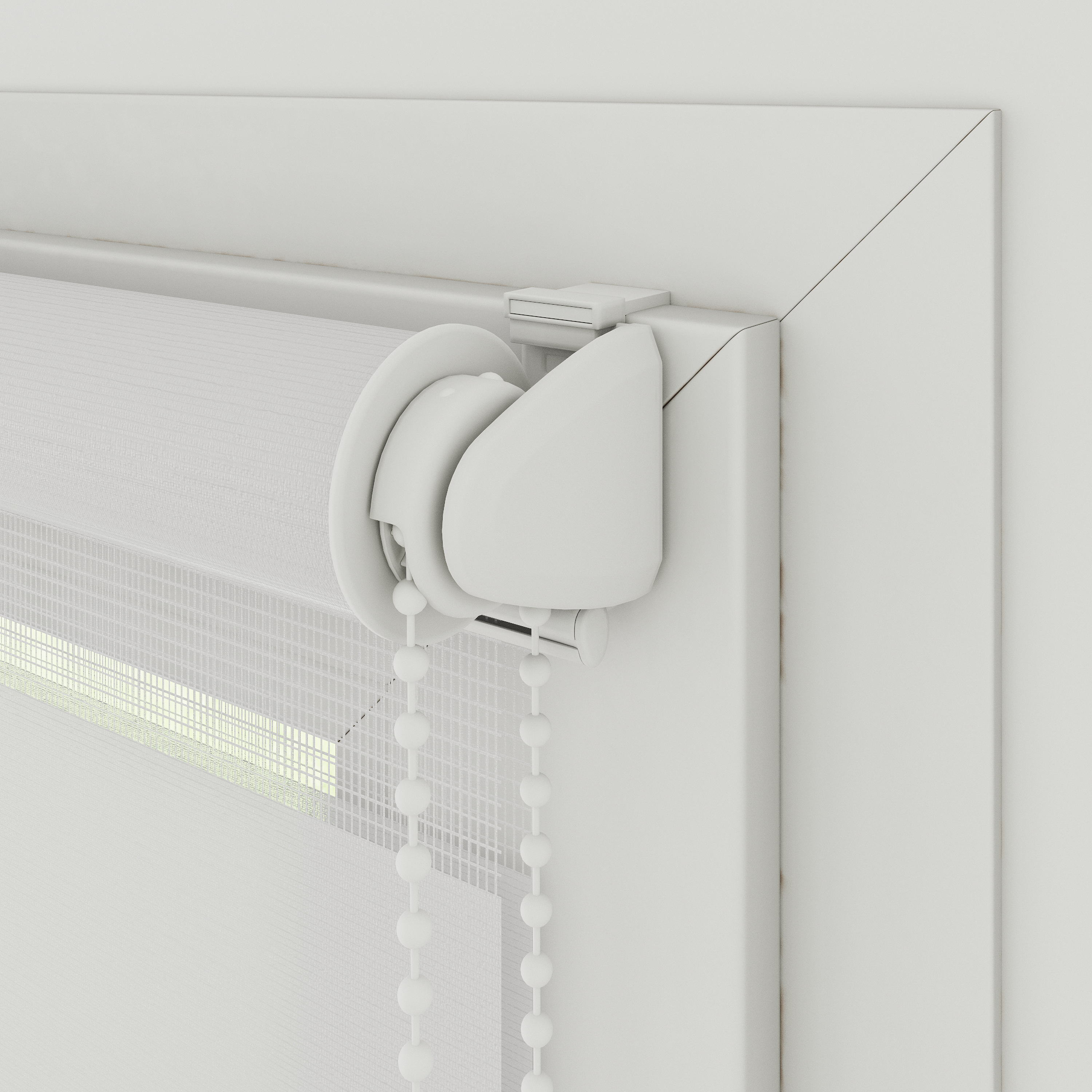 Store enrouleur jour/nuit Bamba blanc, l.60 x H.190 cm - 5