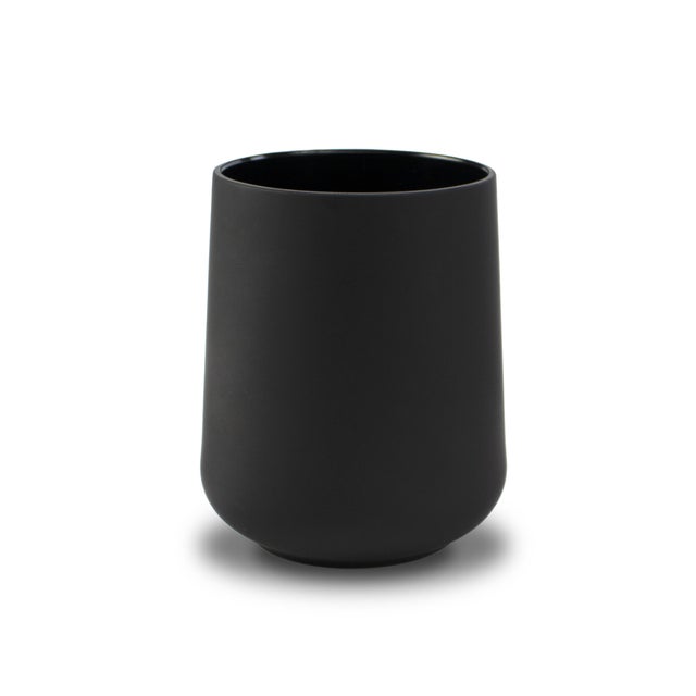 Vaso de baño Ada negro mate