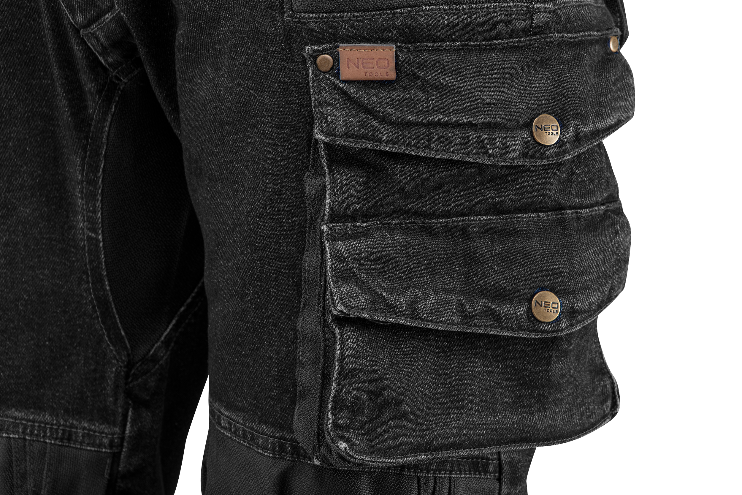 Spodnie robocze męskie czarne Denim r. M/50 NEO TOOLS - 3