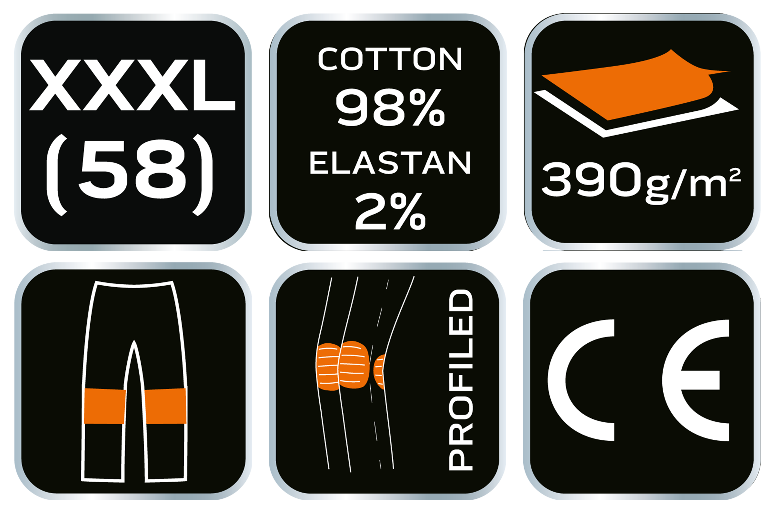 Spodnie robocze męskie czarne Denim r. XXXL/58 NEO TOOLS - 6