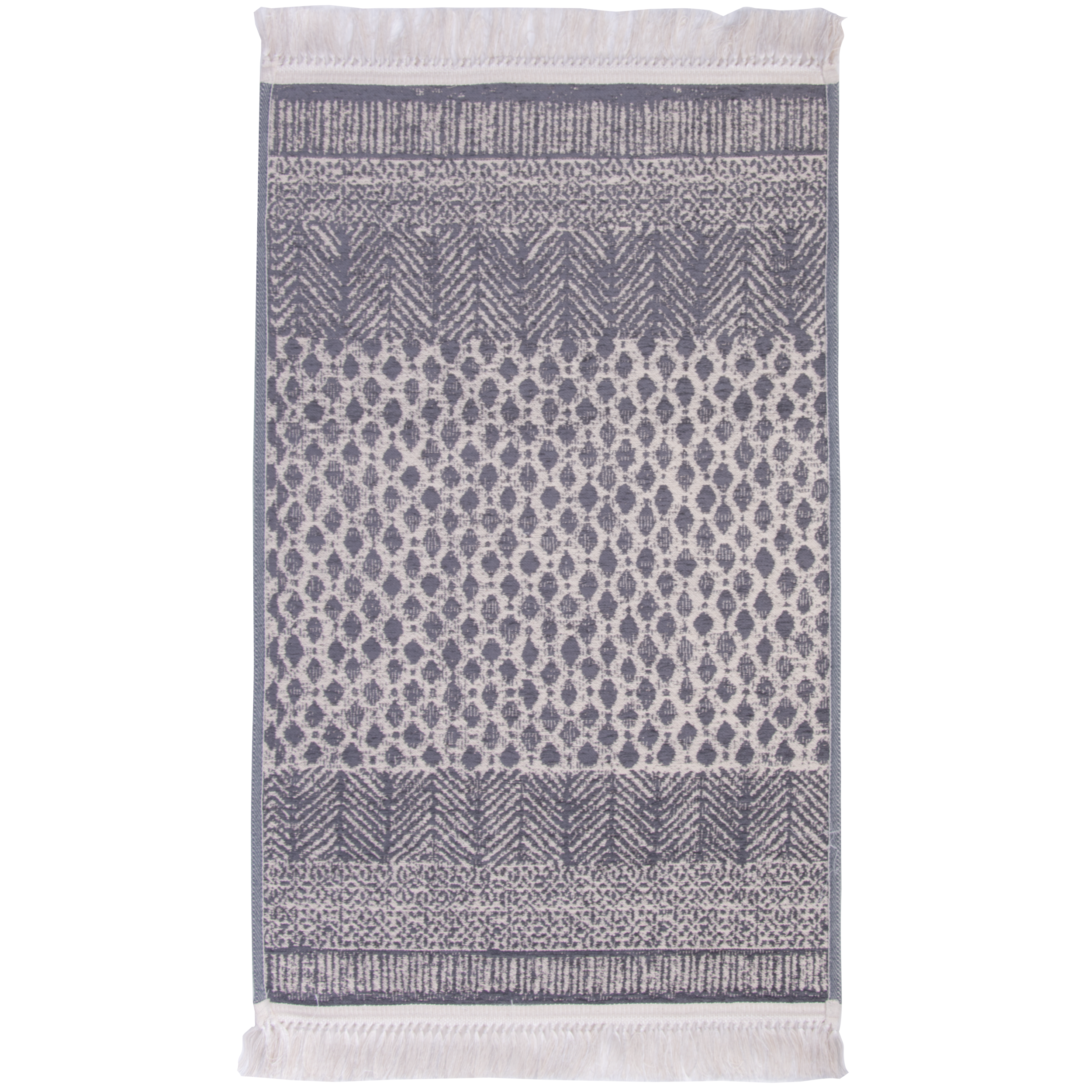 Chodnik dywanowy dwustronny Salsa czarno-szary 80 x 150 cm - 3