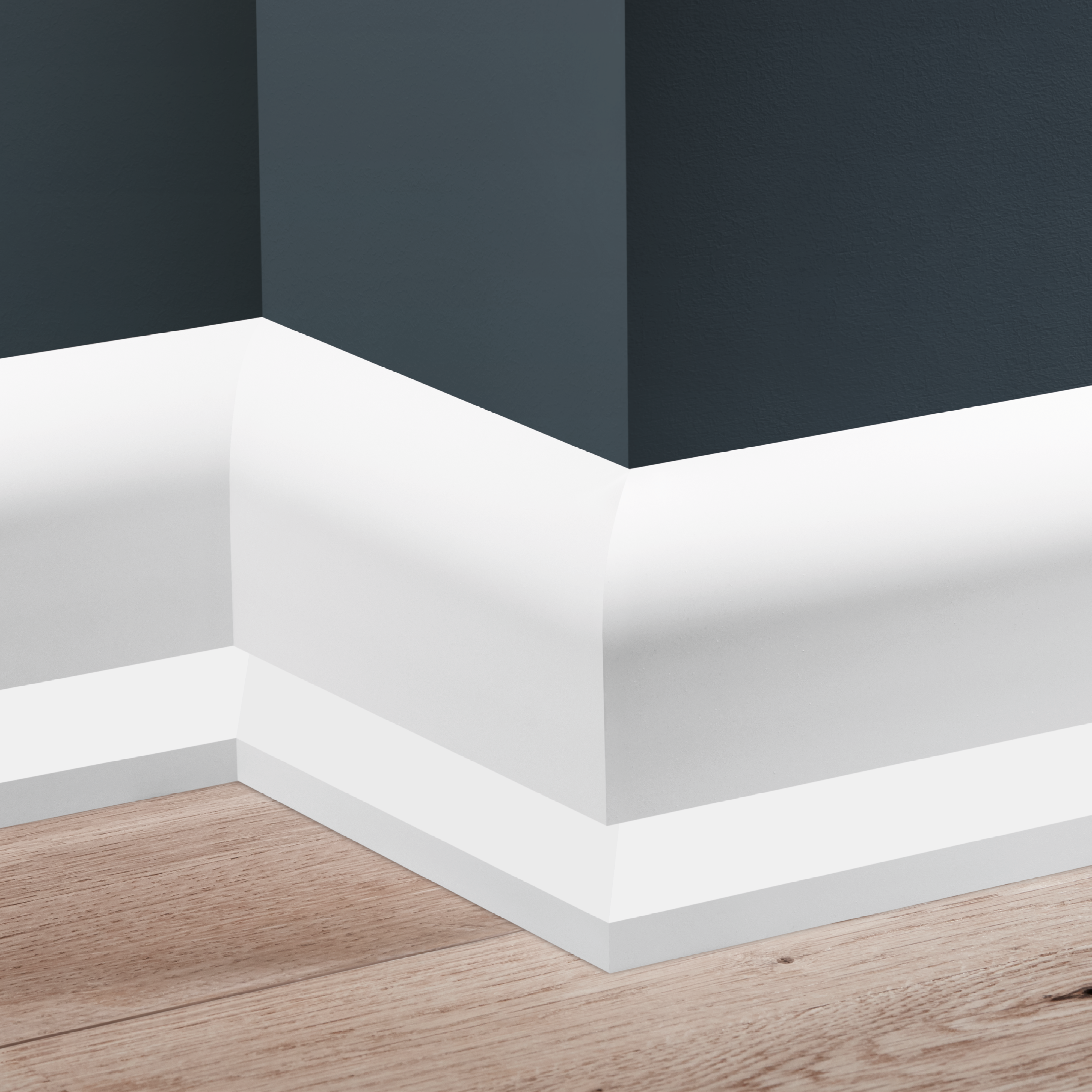 Listwa przypodłogowa XPS LED S  9.8 cm Biała Cezar - 2