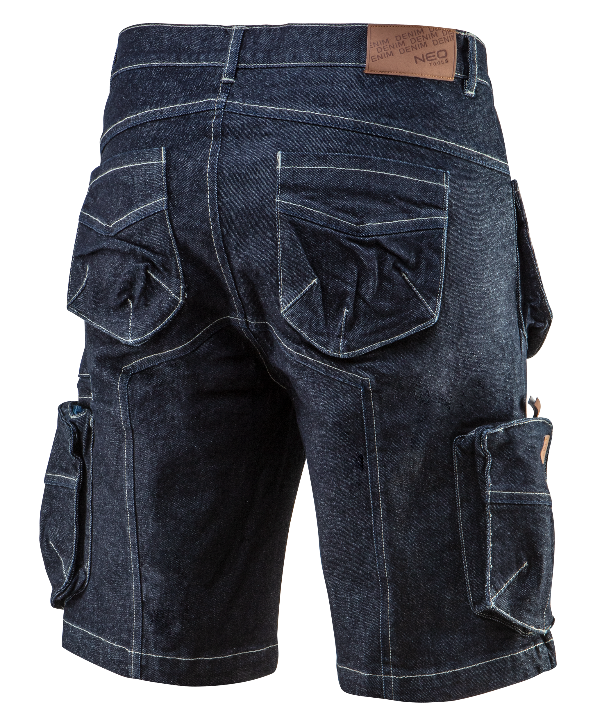 Krótkie spodenki robocze męskie niebieskie Denim r. XL/54 NEO TOOLS - 4