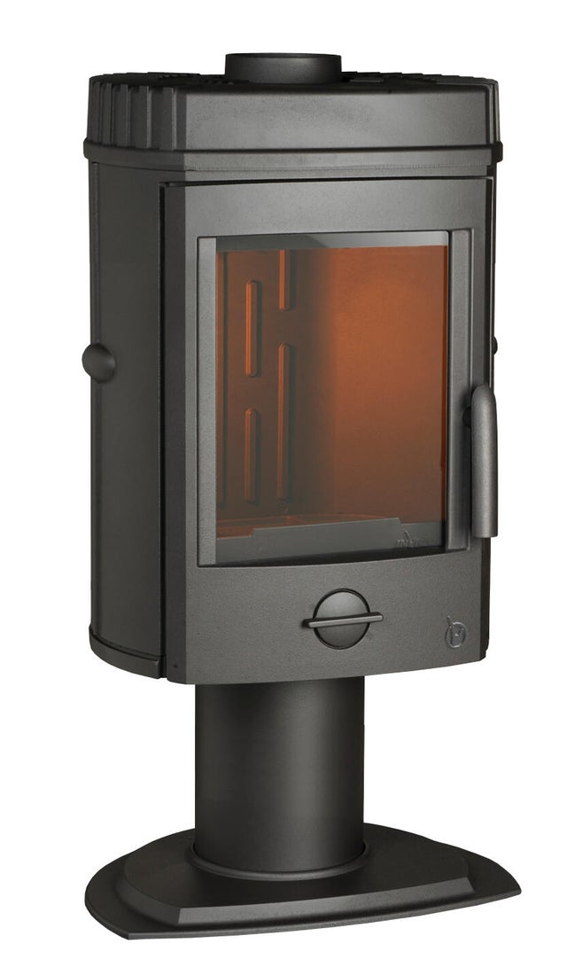 Poêle à bois INVICTA poêle à bûches mesnil gris, 8 kW