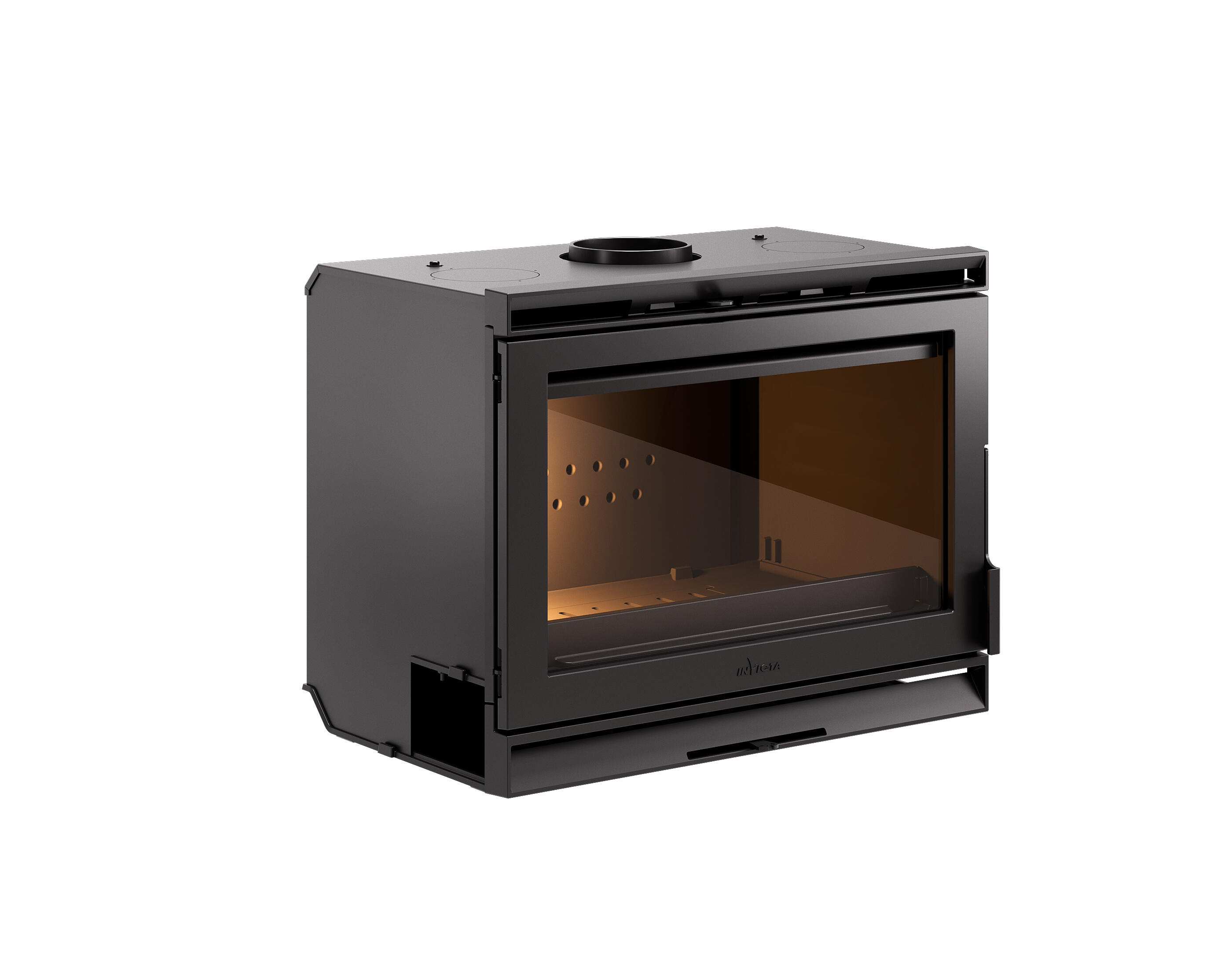 Insert à bois façade droite INVICTA P967005 8 kW | Leroy Merlin