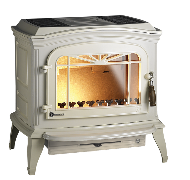 Cuisinière à bois INVICTA P917346 ivoire, 9 kW