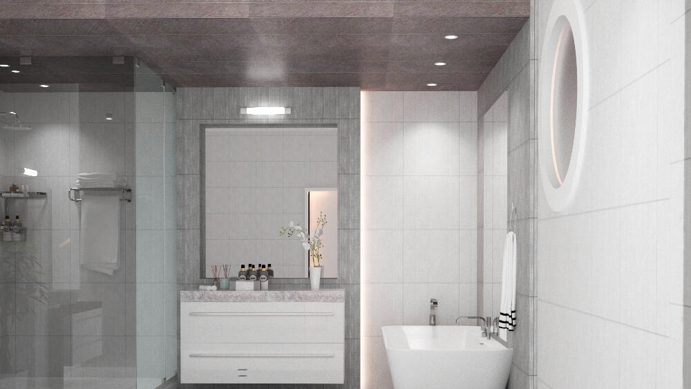 Kit 4 spots à encastrer led BBC IP65 EF5, blanc chaud / neutre, ARIC rond blanc - 4