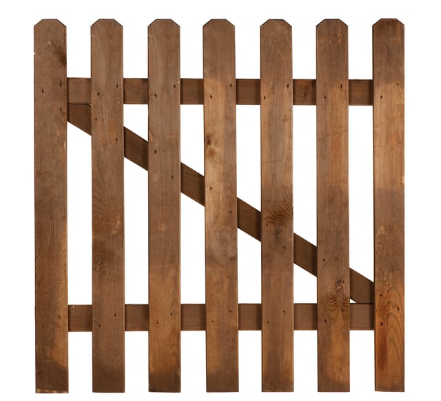 Puerta Mustang de madera 30mm marrón 100x100 cm