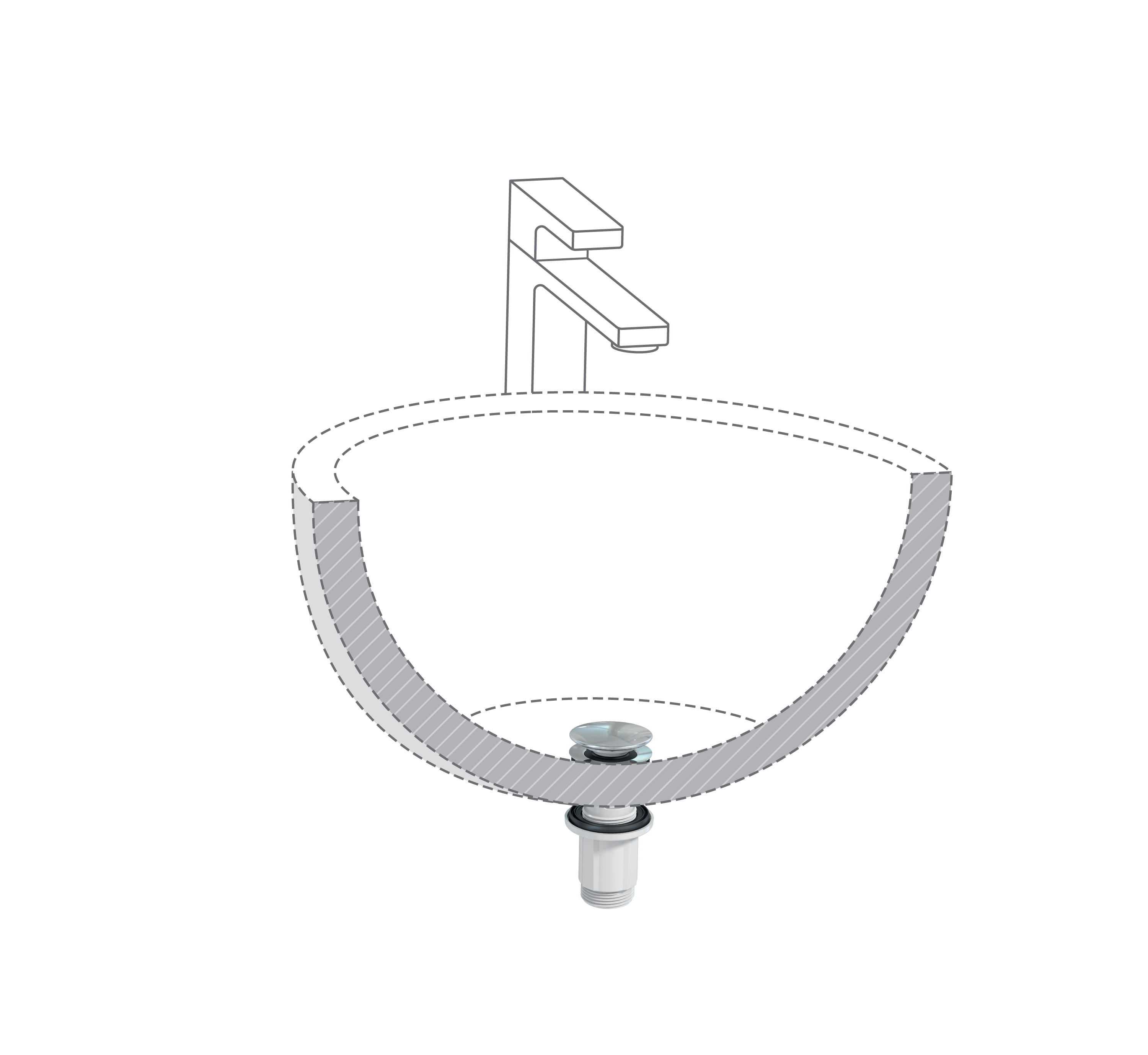 Uniwersalny korek odpływowy WK4-C4N-030 EQUATION - 3