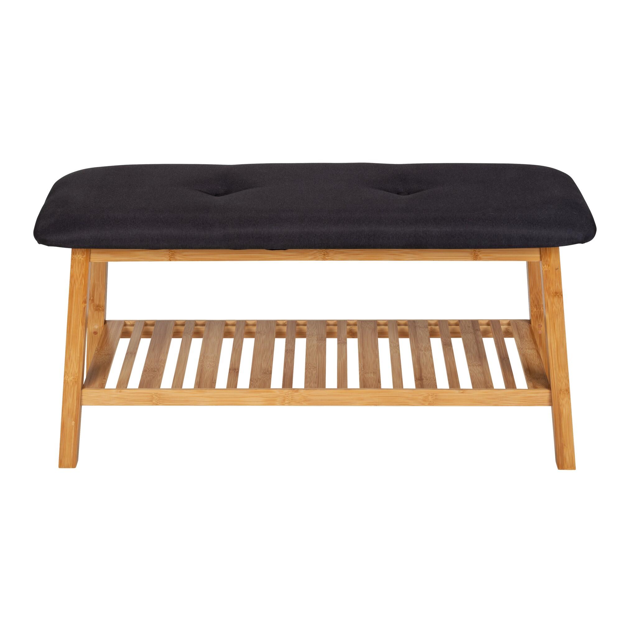 Taburete ecori negro 90x45 cm