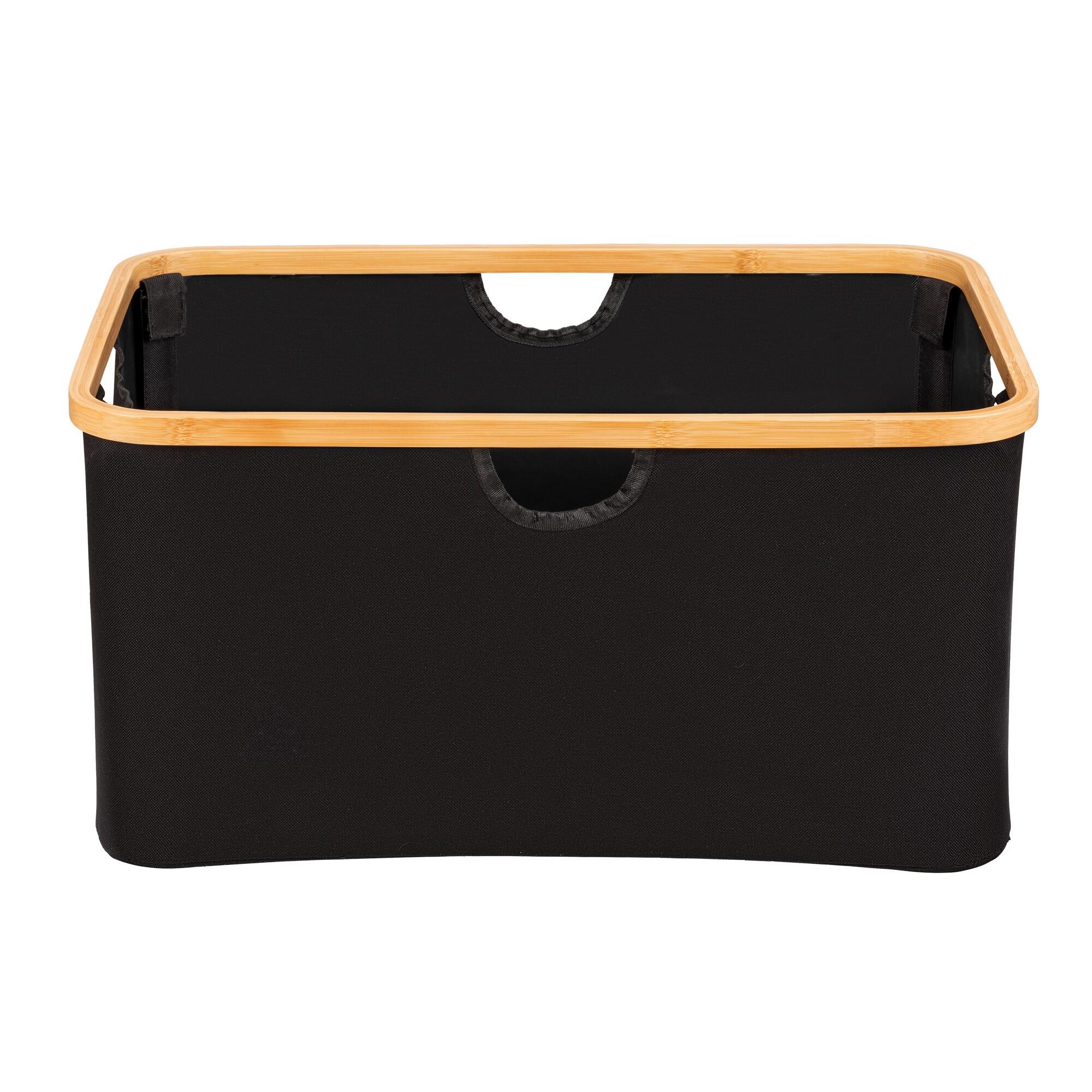 Cesto de ropa ecori negro 32 l