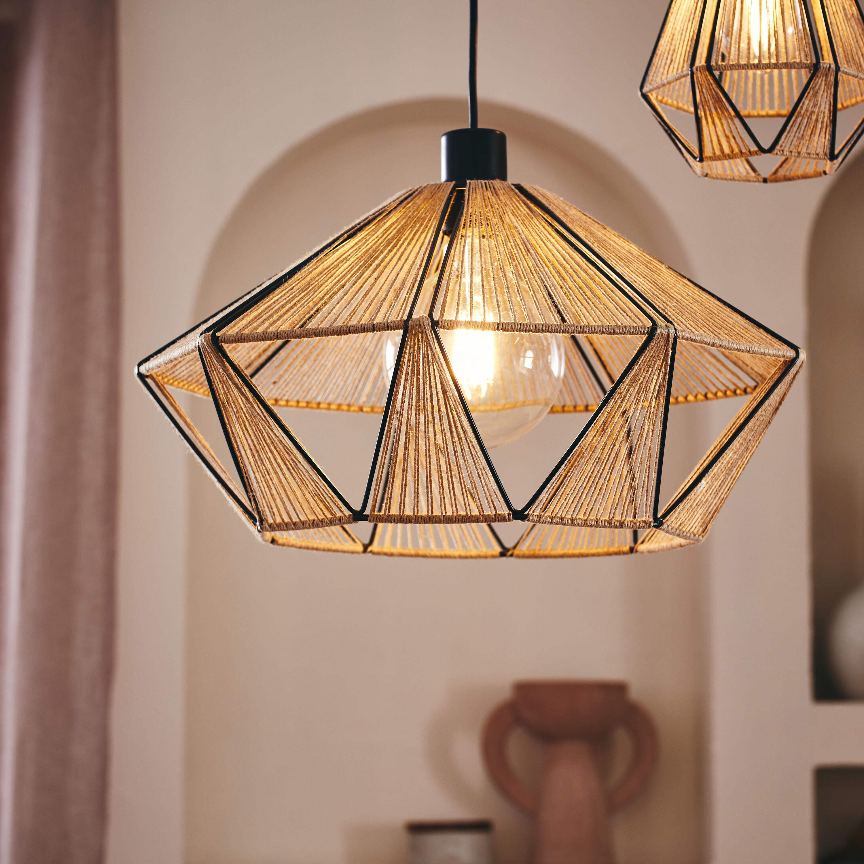 Suspension Pyros acrylique, noir, Diam.44.5 cm INSPIRE, E27 - 7