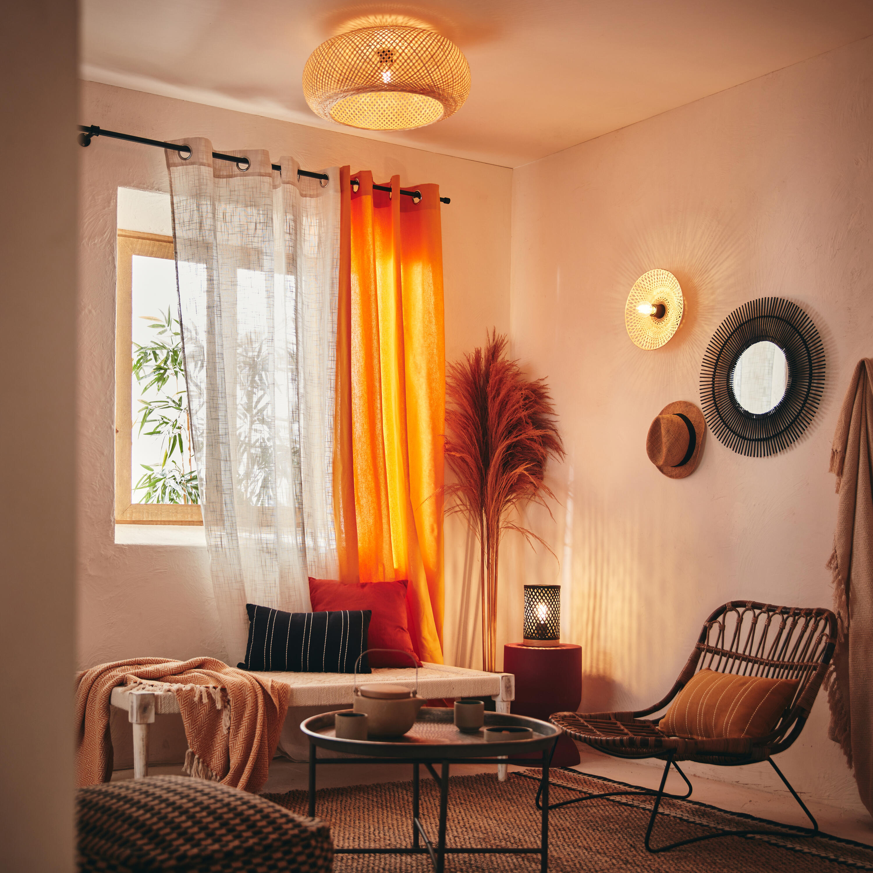 Lampa sufitowa Manisa bambus E27 Inspire - 4