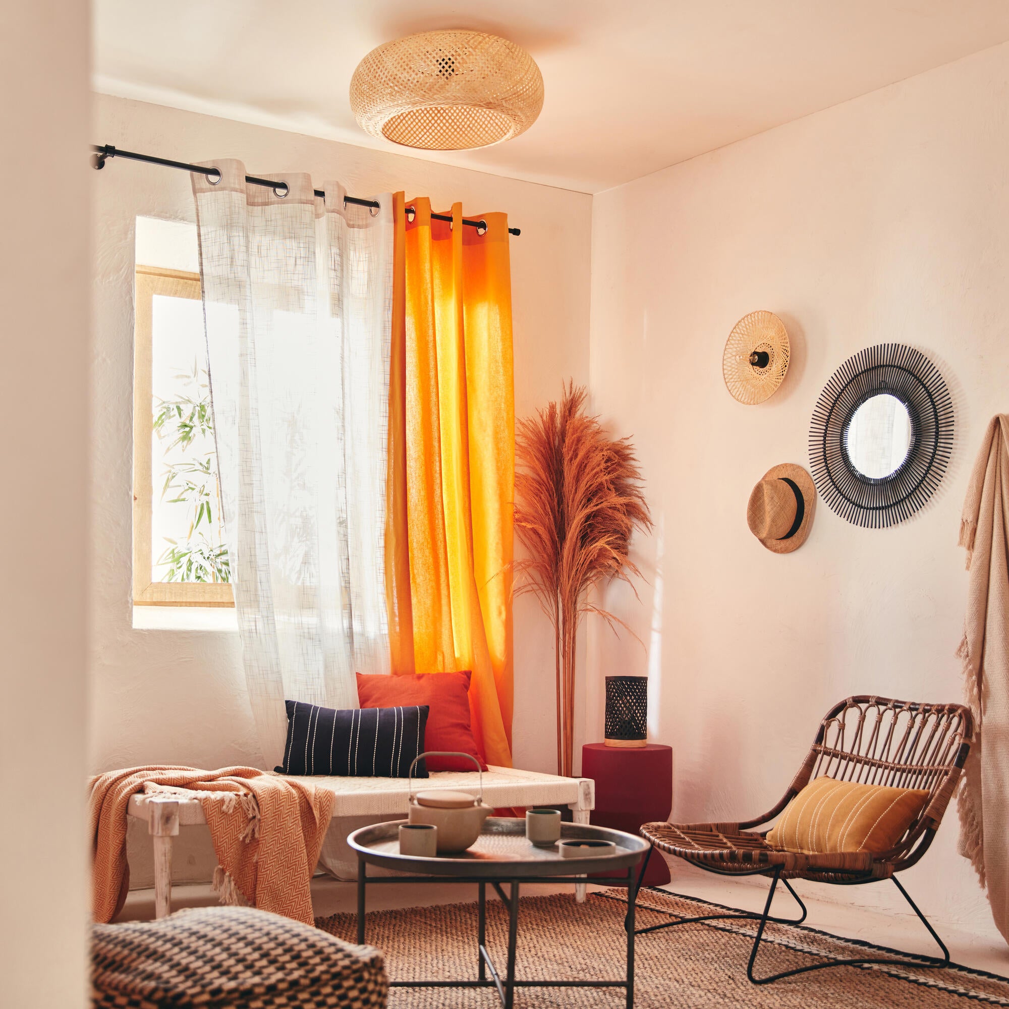 Lampa sufitowa Manisa bambus E27 Inspire - 3