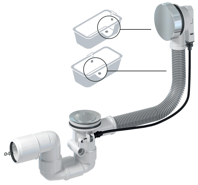 Kit De Tuyaux De Vidange De Douche De Baignoire Burundi