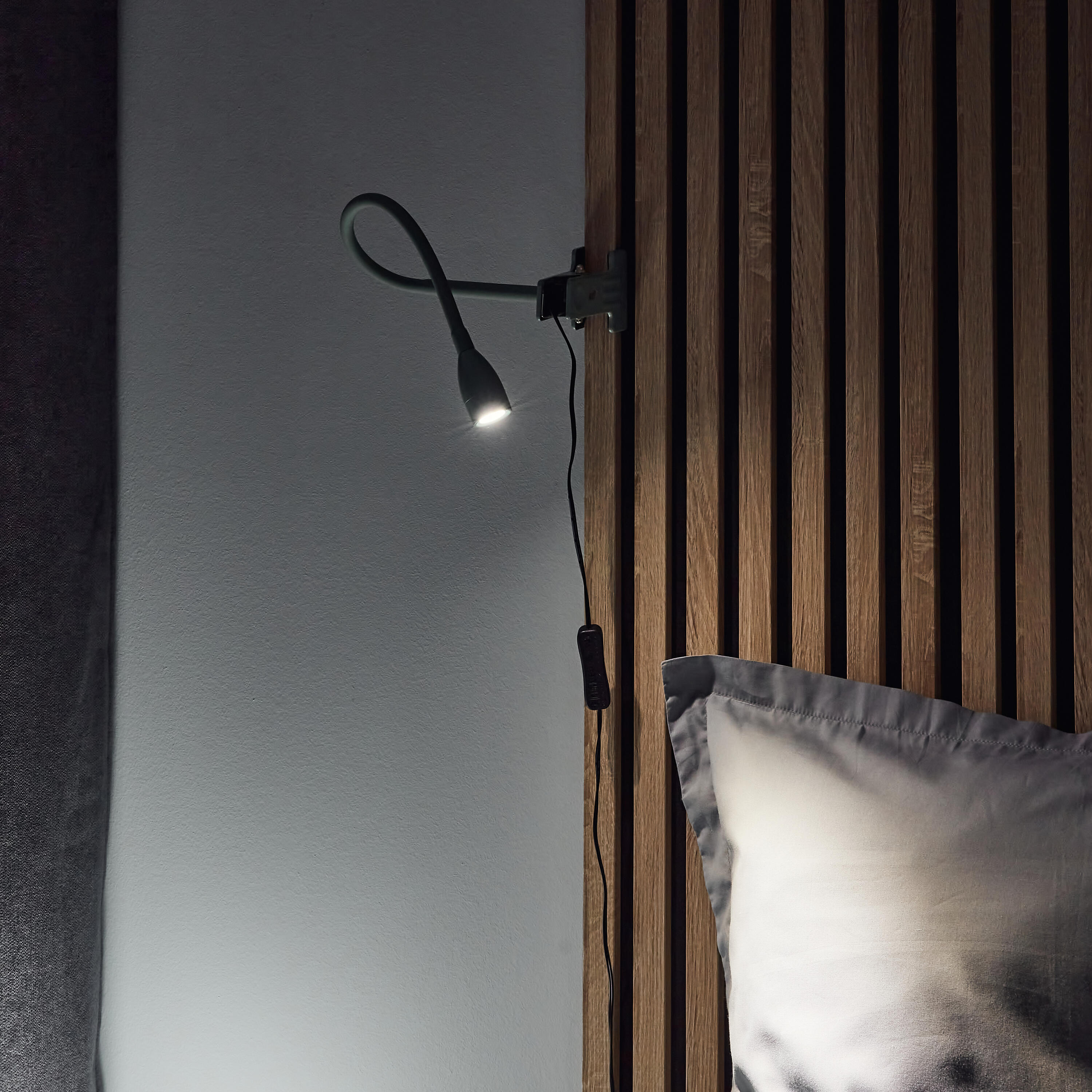 Lampe de bureau Gao, fer, vert, H.35 cm, INSPIRELED - 4