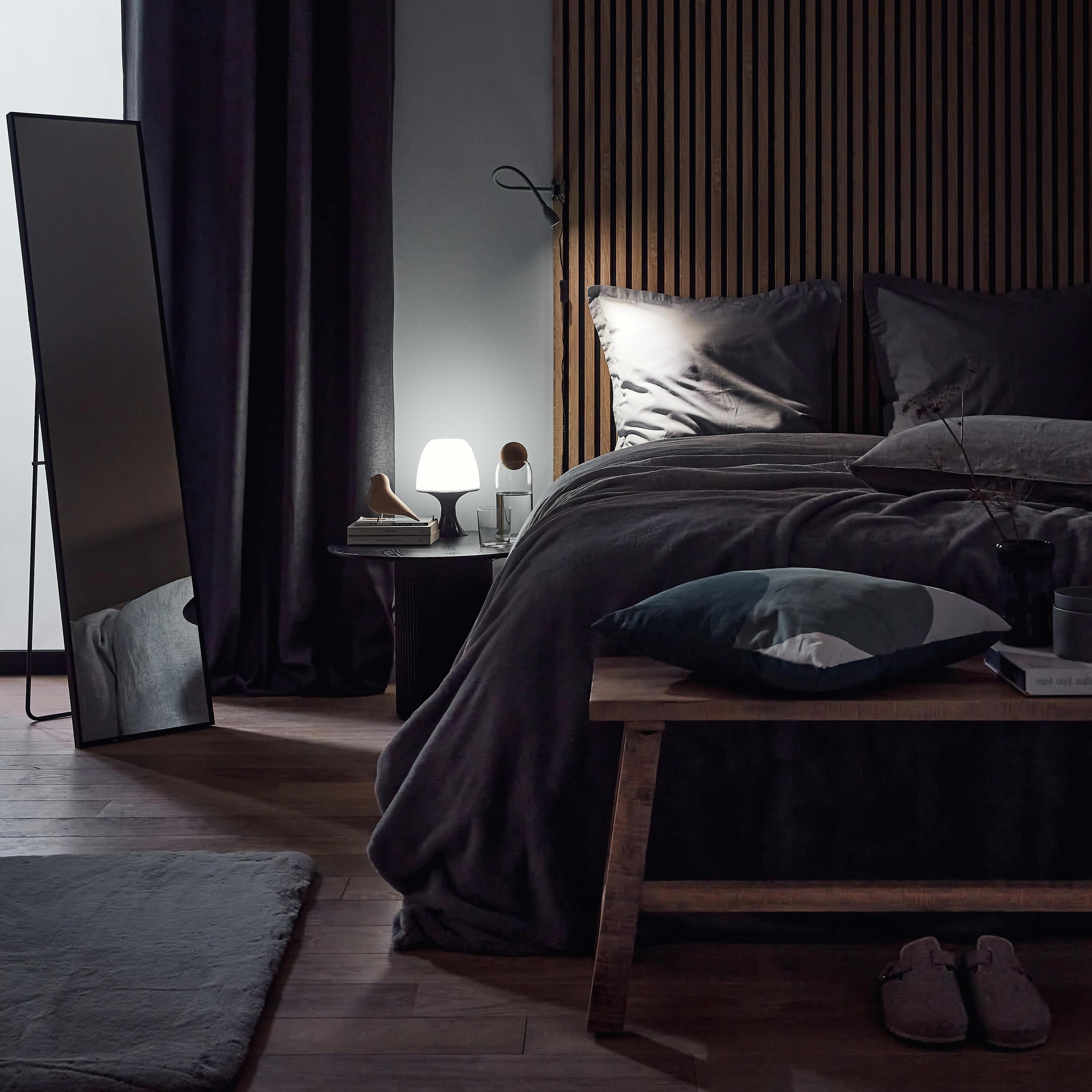 Lampe de bureau Gao, fer, vert, H.35 cm, INSPIRELED - 3