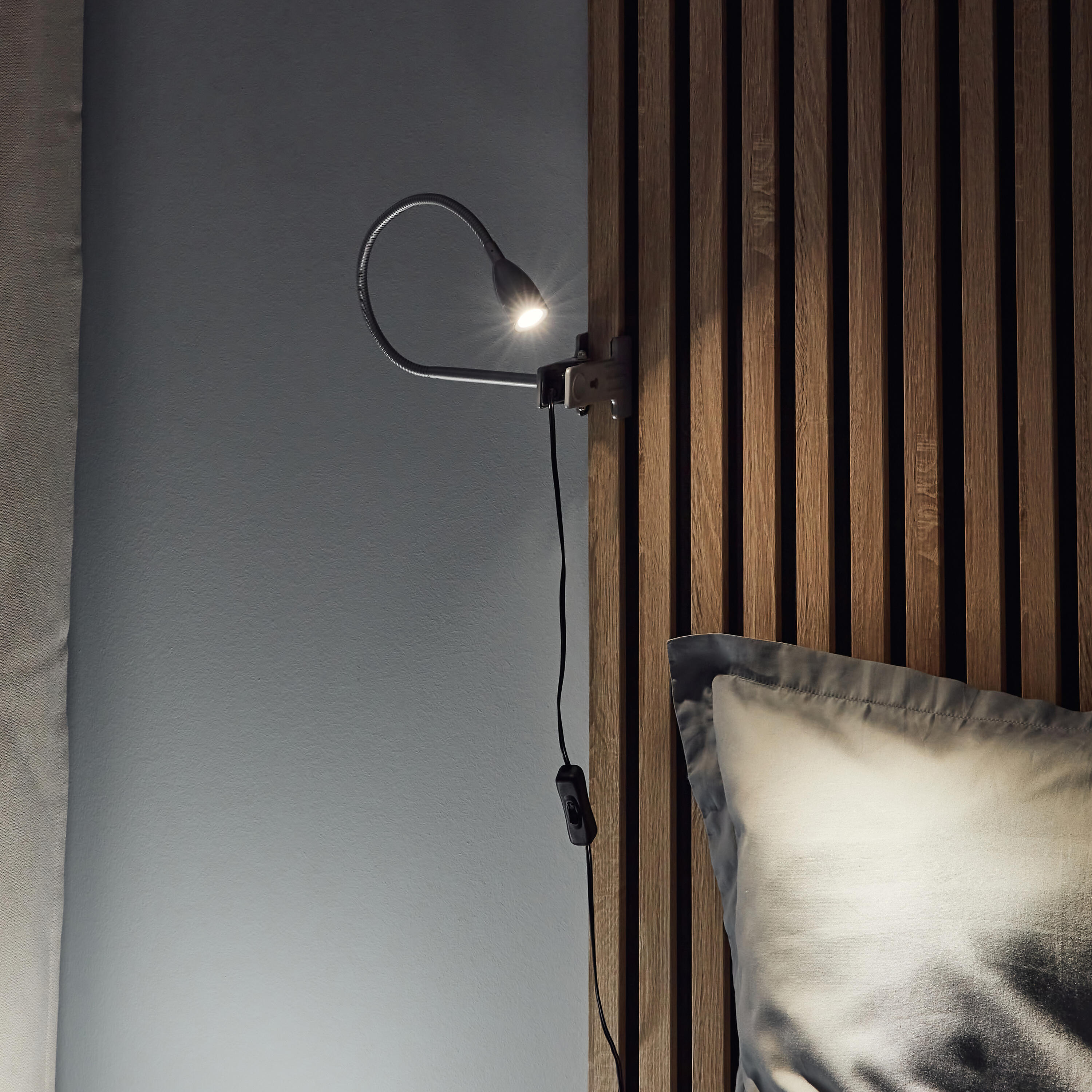 Lampka biurkowa z klipsem Gao LED srebrna Inspire - 4
