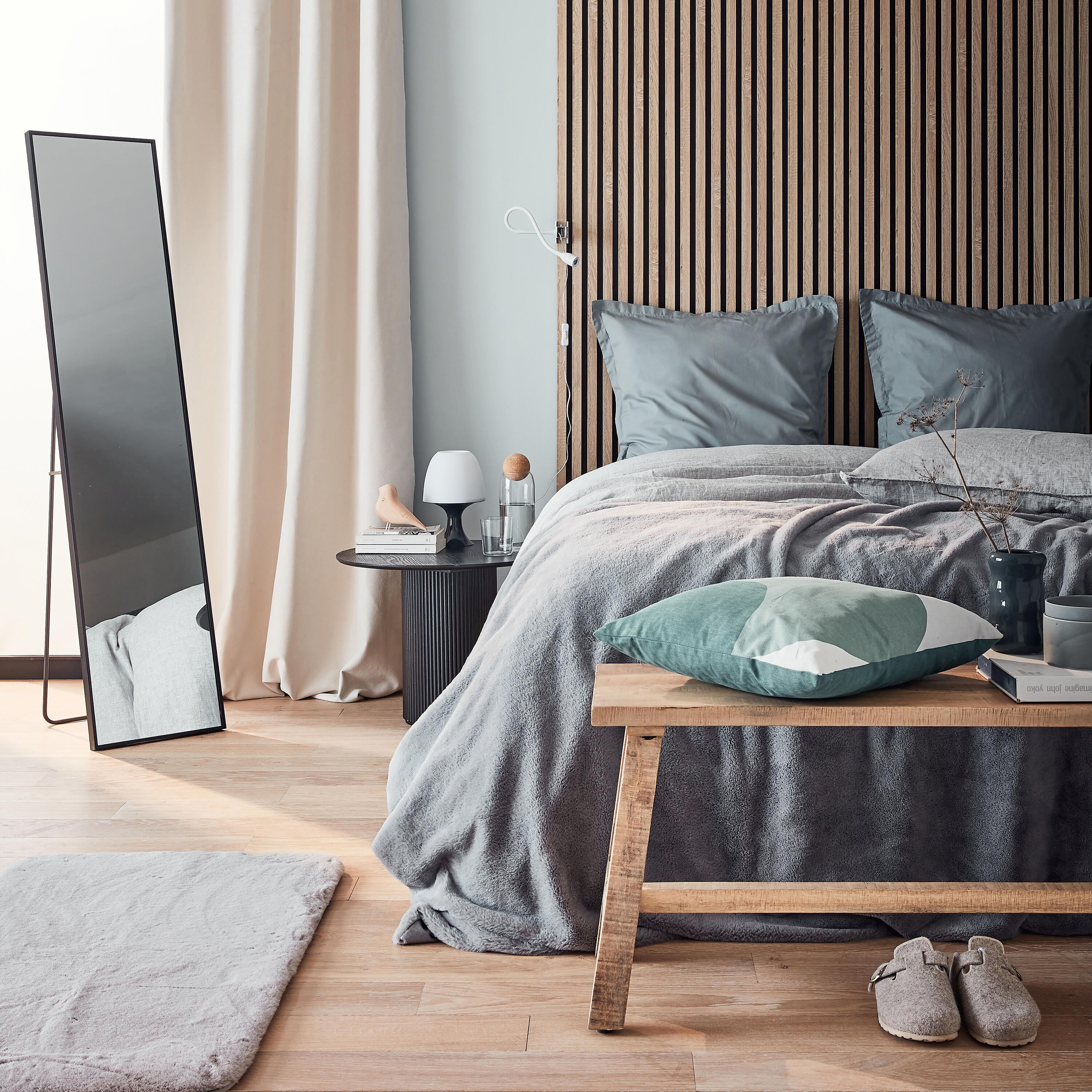 Cortinado ilhós térmico Ragnar 140x280cm bege Inspire - 3