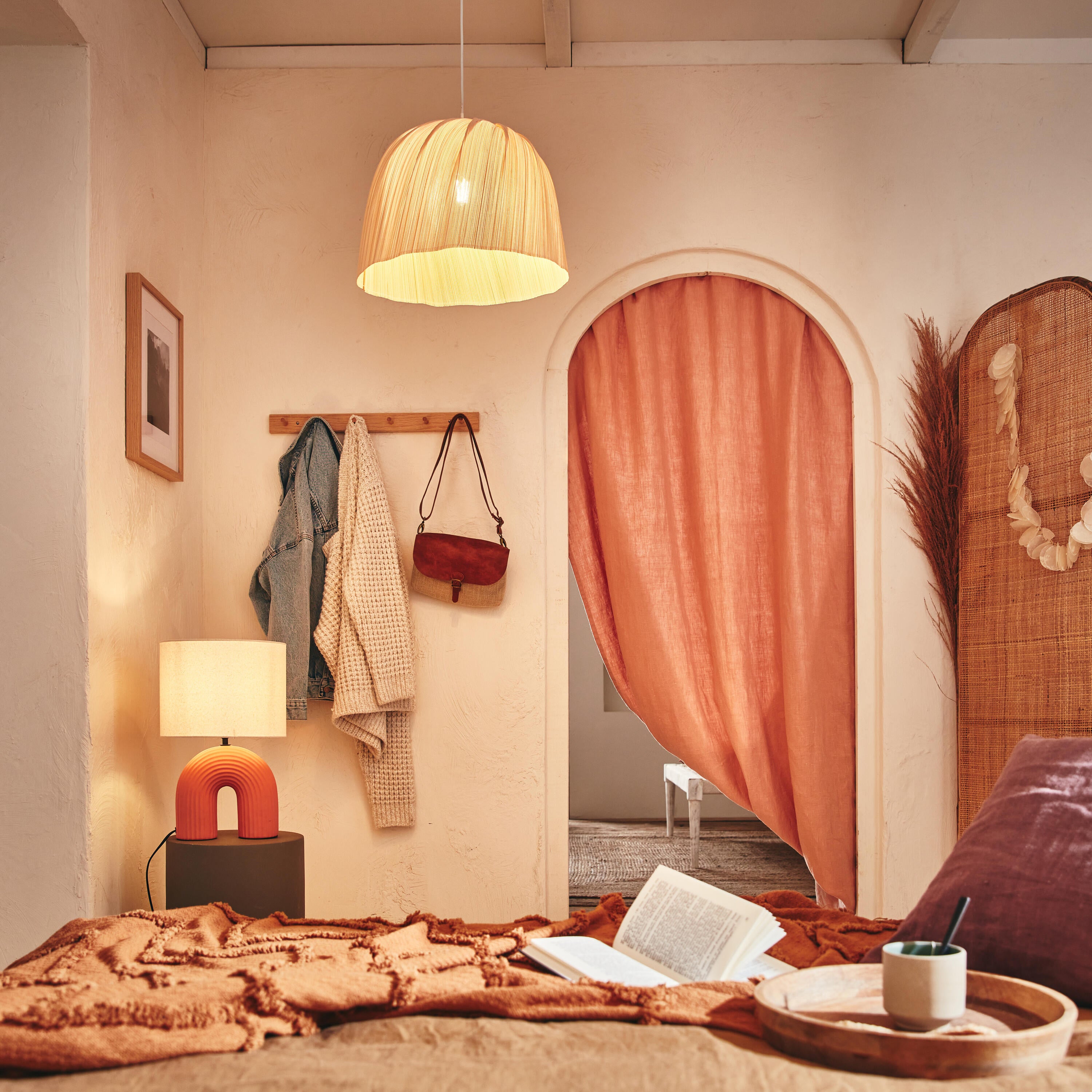 Lampa wisząca Jalapa bambus E27 Inspire - 3