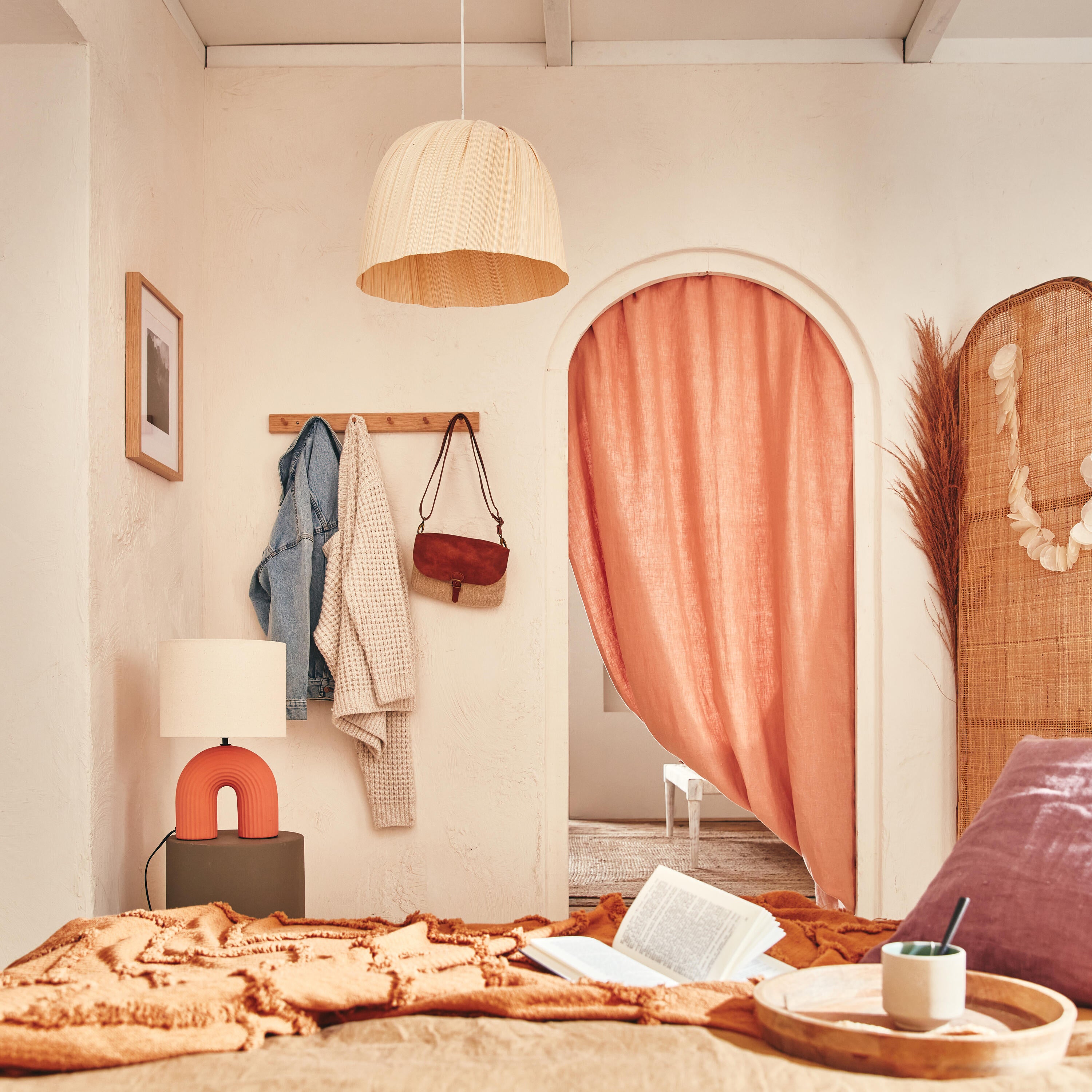 Lampa wisząca Jalapa bambus E27 Inspire - 2