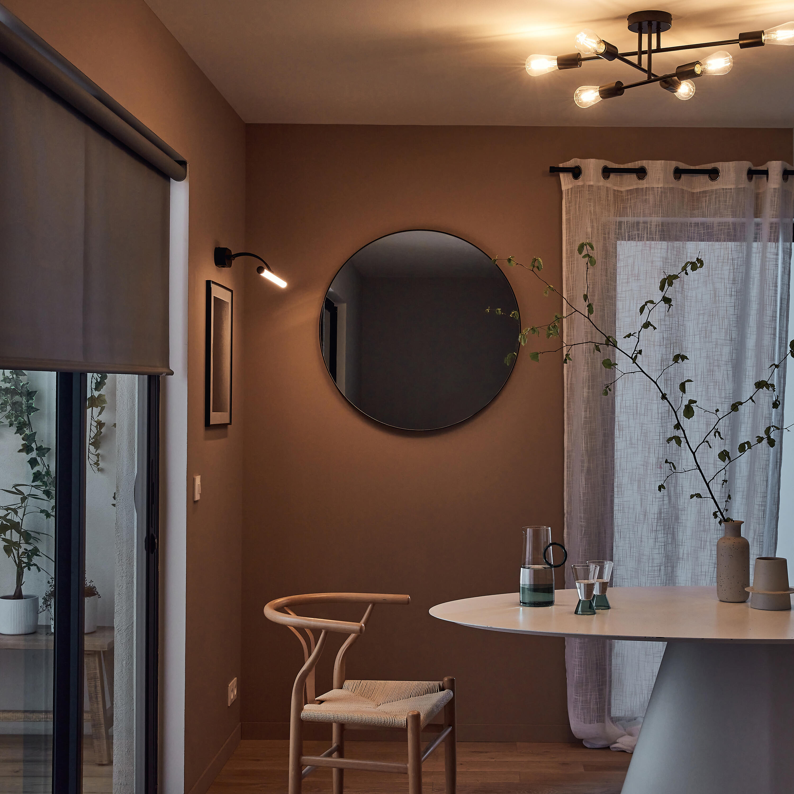 Lampa sufitowa Lina czarna 6 x E27 Inspire - 5