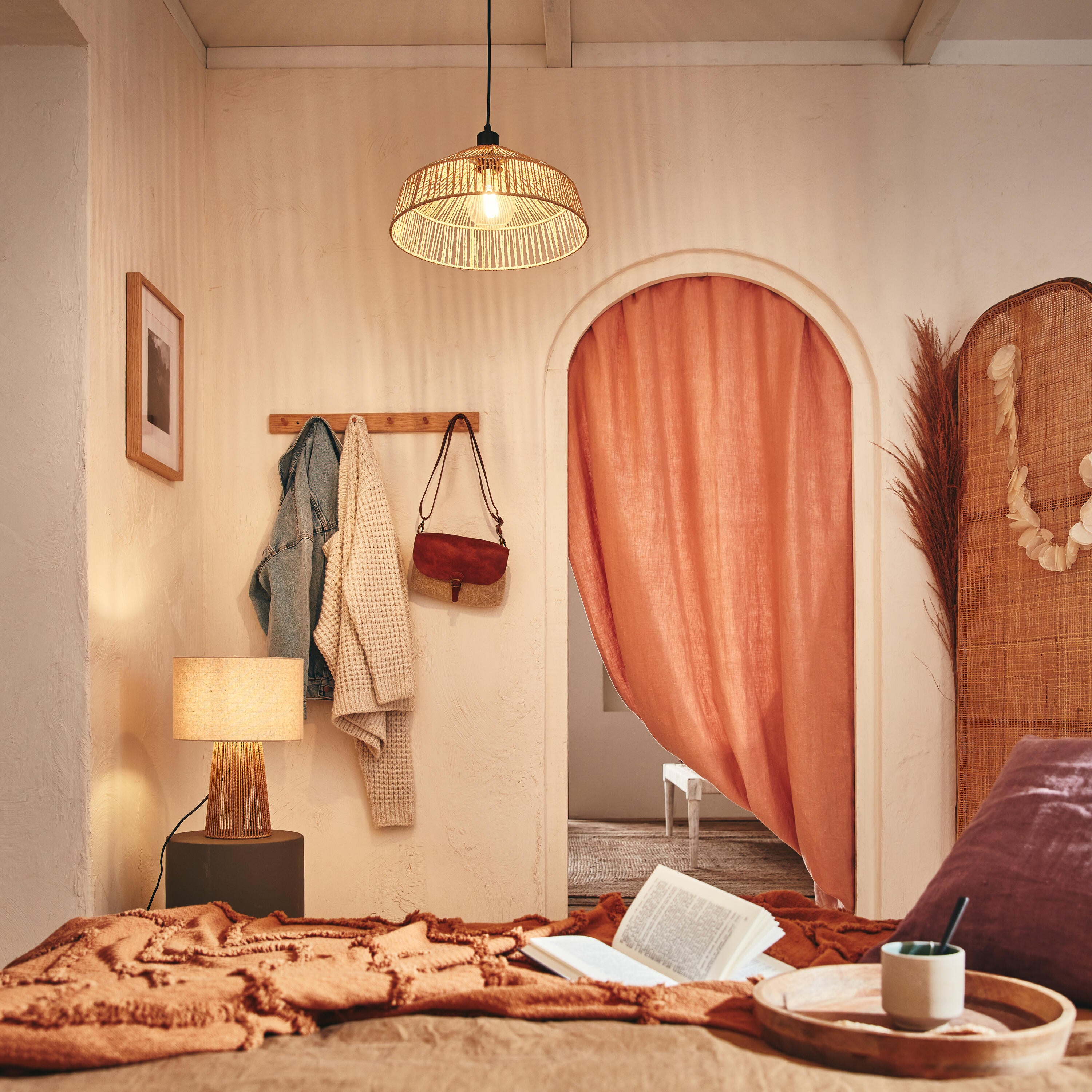 Lampa stołowa Mikona beżowa E27 Inspire - 8