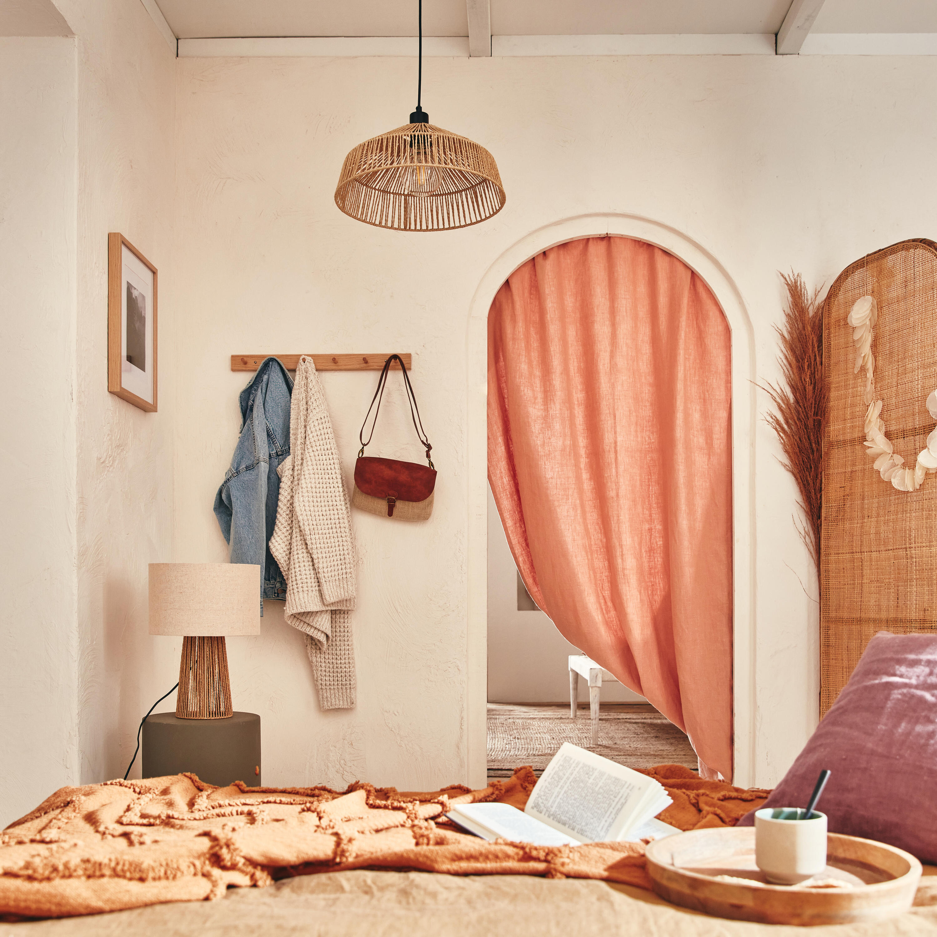 Lampa stołowa Mikona beżowa E27 Inspire - 7