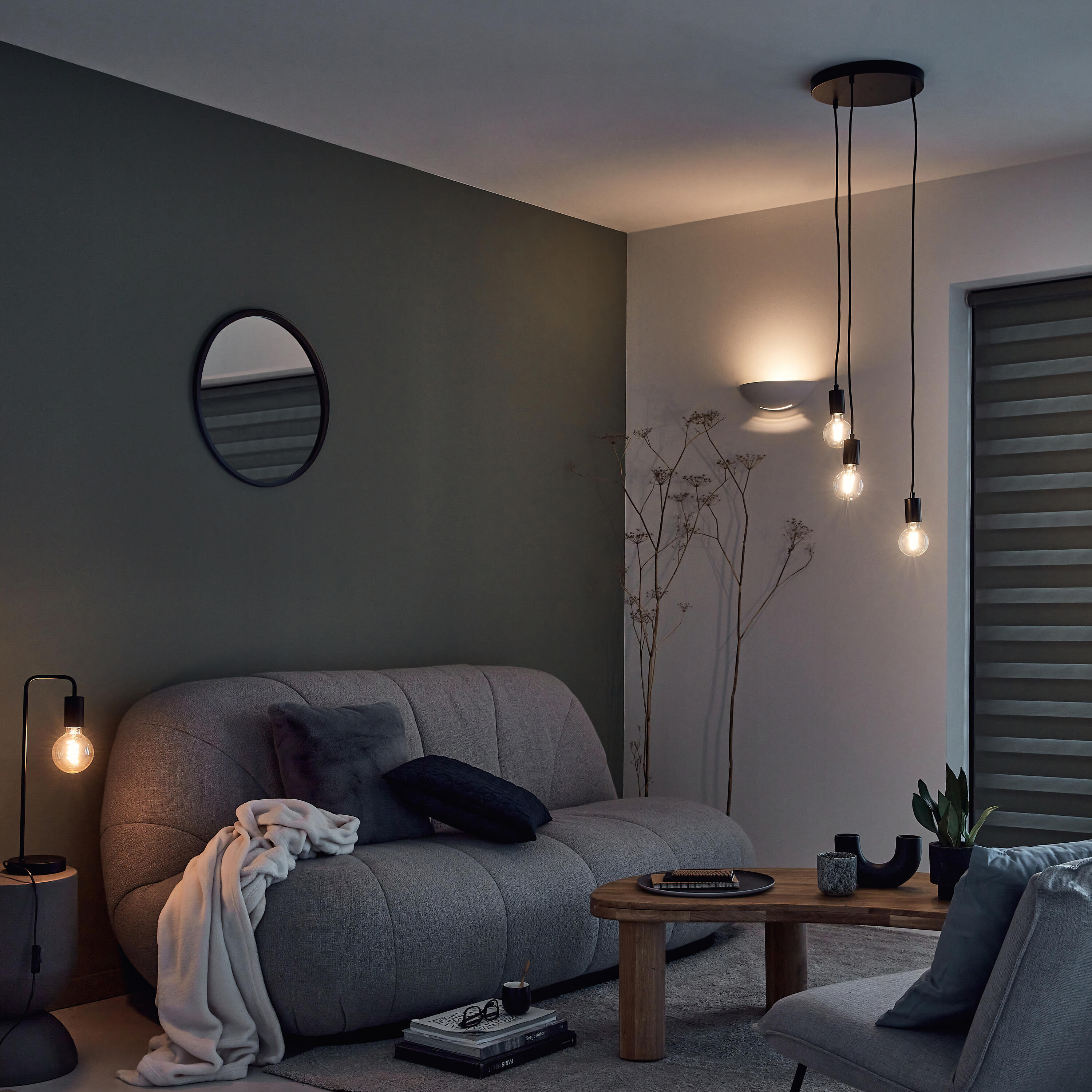 Candeeiro de parede inspire SESTRIERE E27 31cm 1 luz branco - 12