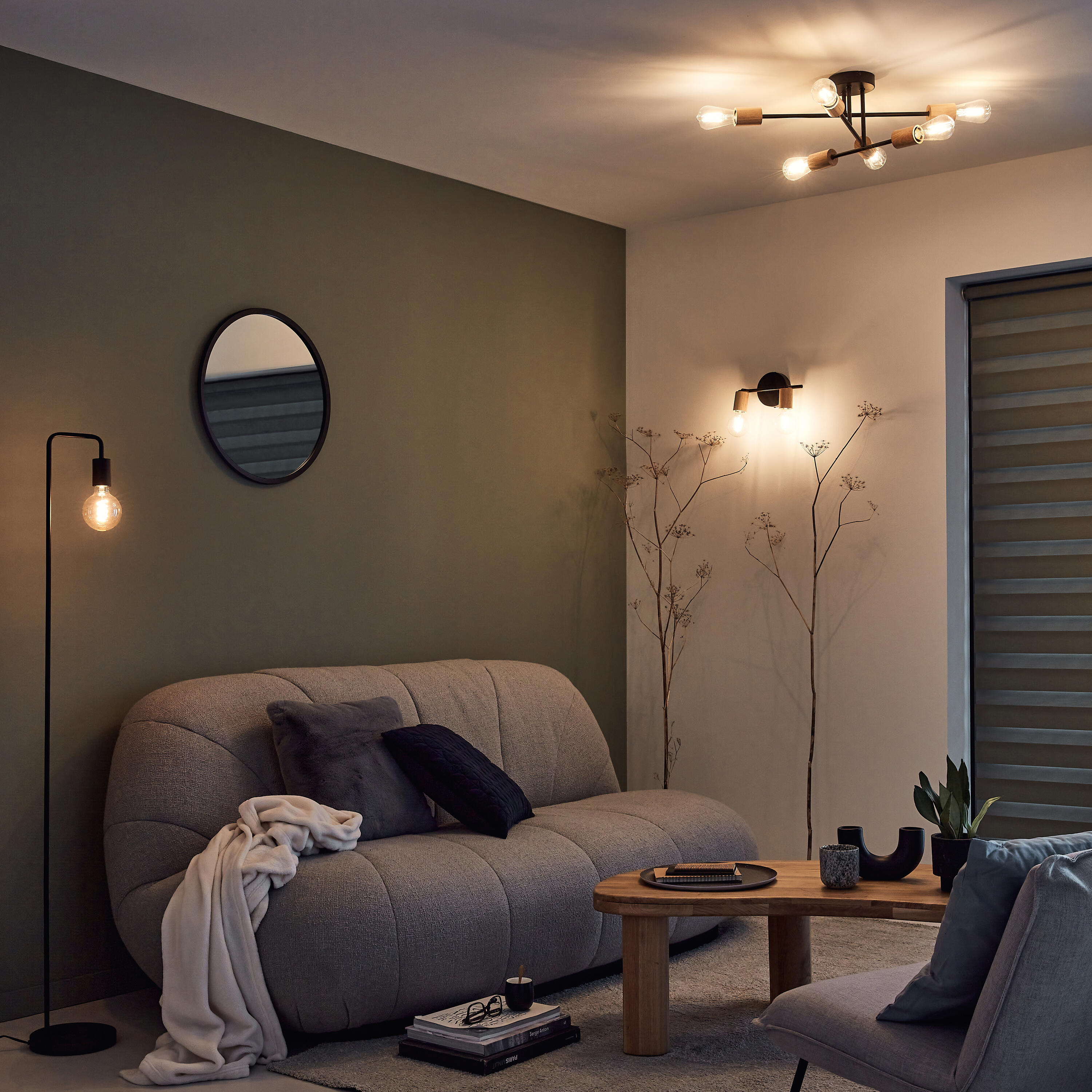 Almofada decorativa Swanny 45x45cm granito Inspire - 10