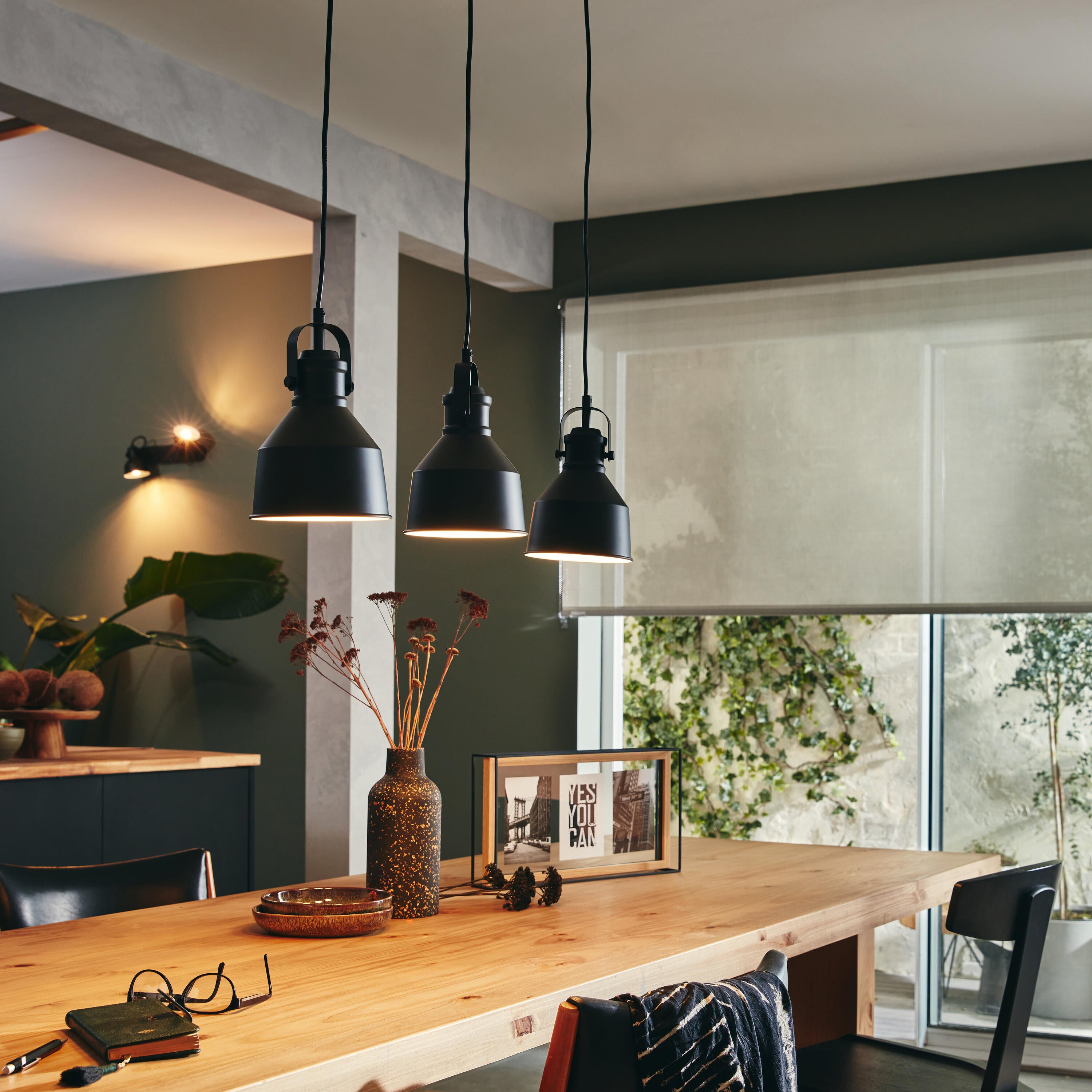 Lampa wisząca Ezio czarna 3 x E27 Inspire - 4