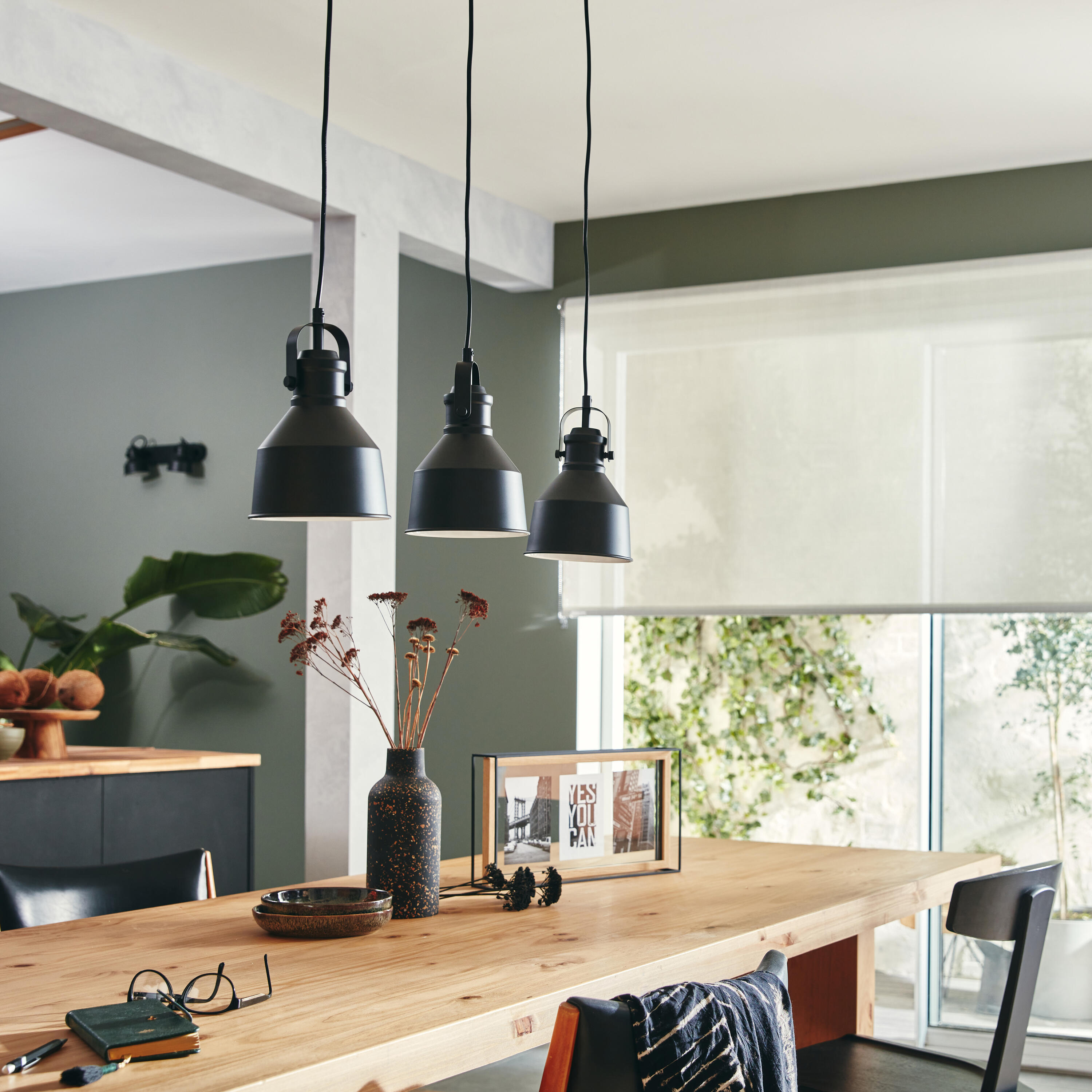 Lampa wisząca Ezio czarna 3 x E27 Inspire - 3