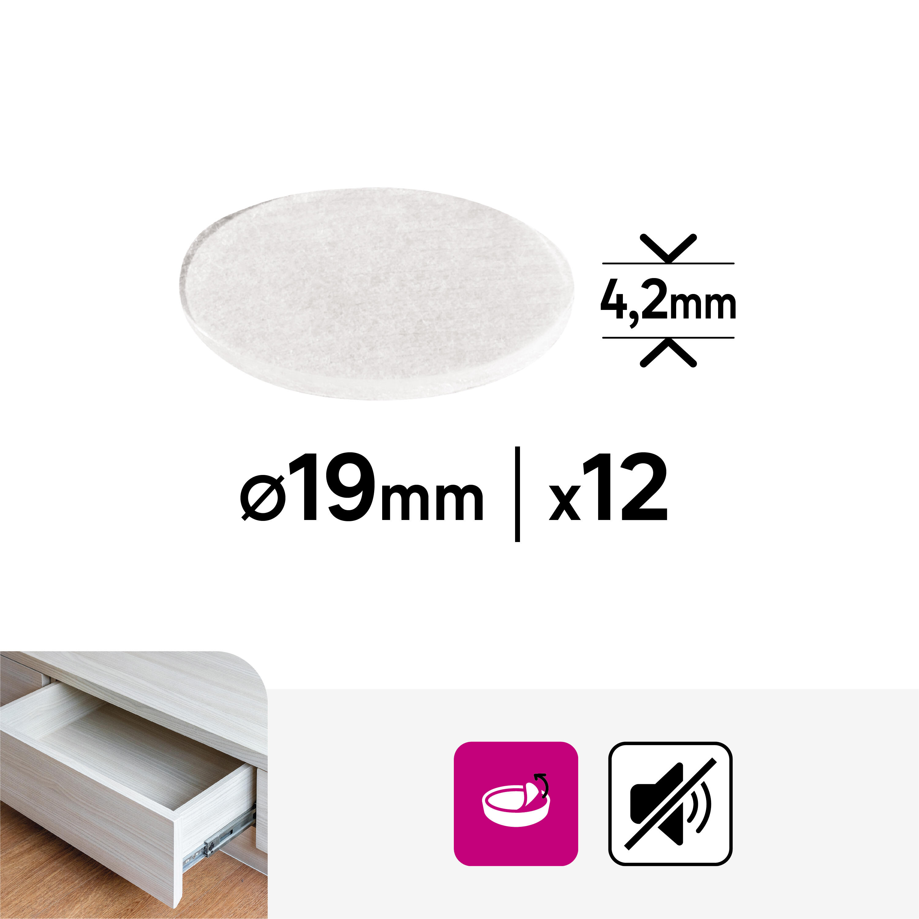 12 Gotas adesivas 19 mm Standers - 2