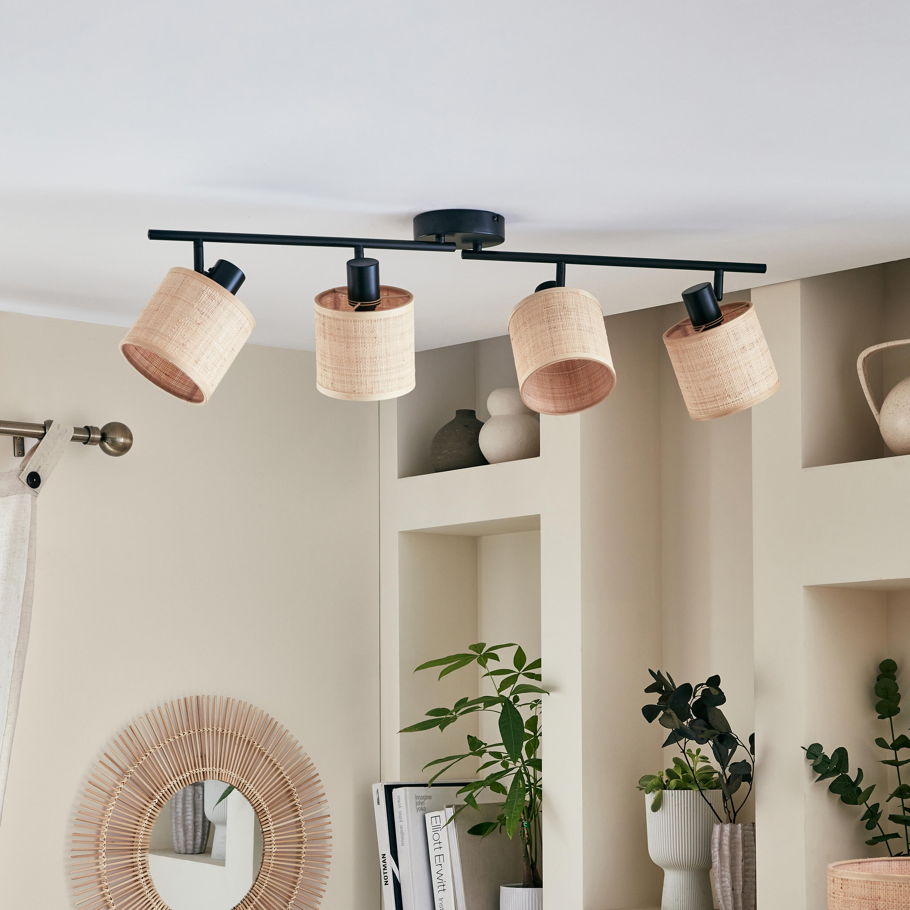 Lustro w bambusowej ramie Bamboo okrągłe śr. 55 cm Inspire - 11