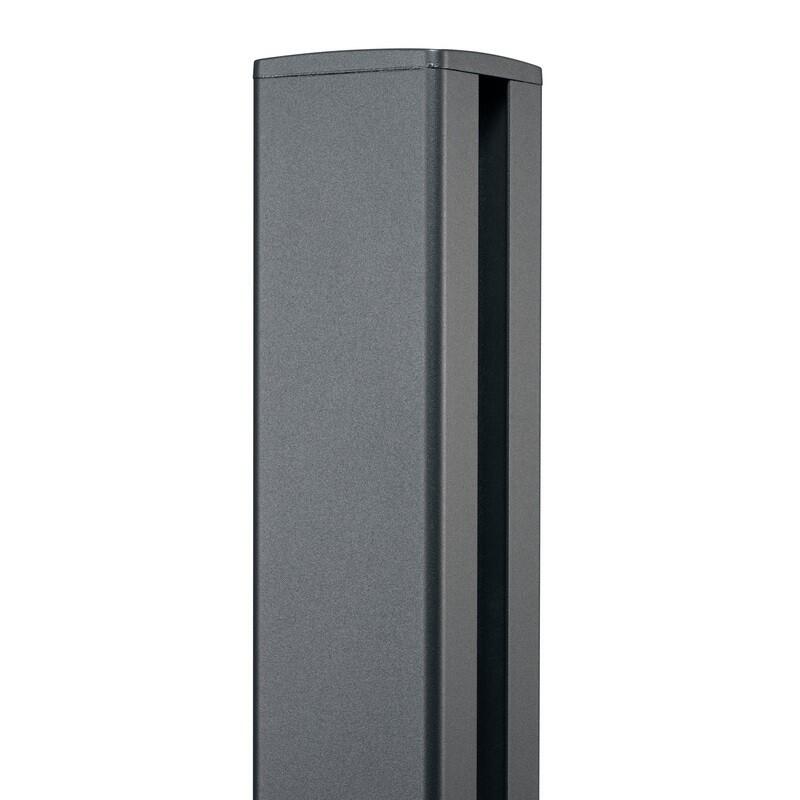 Poste de aluminio elyte antracita de 8 x 8 x 188 cm