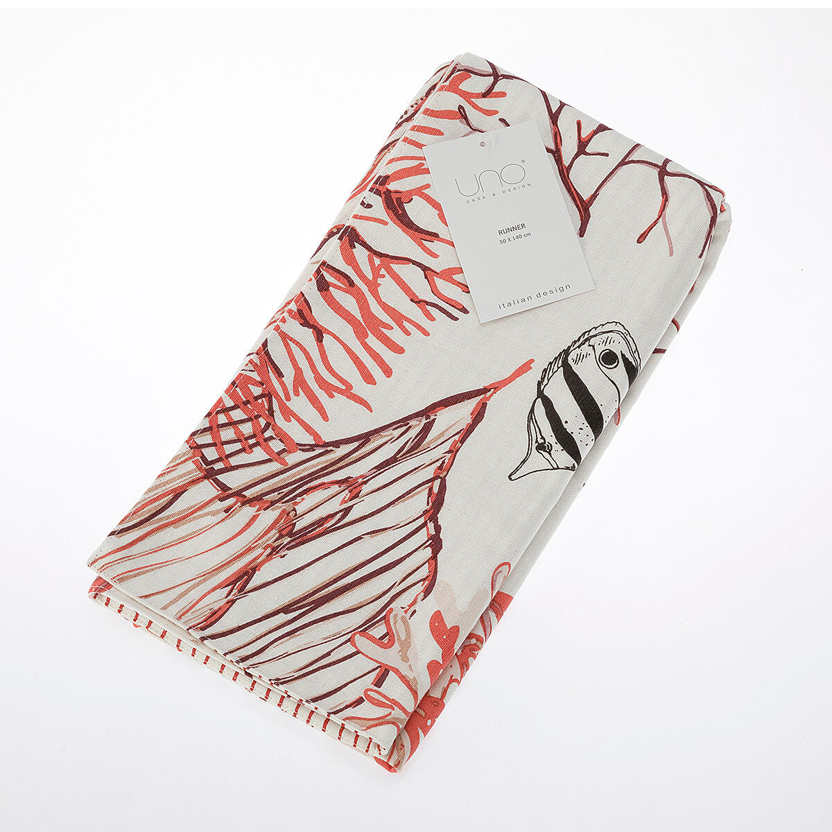 Casatessile Set De Table Carré Ou Chemin De Table Corallo - Grigio