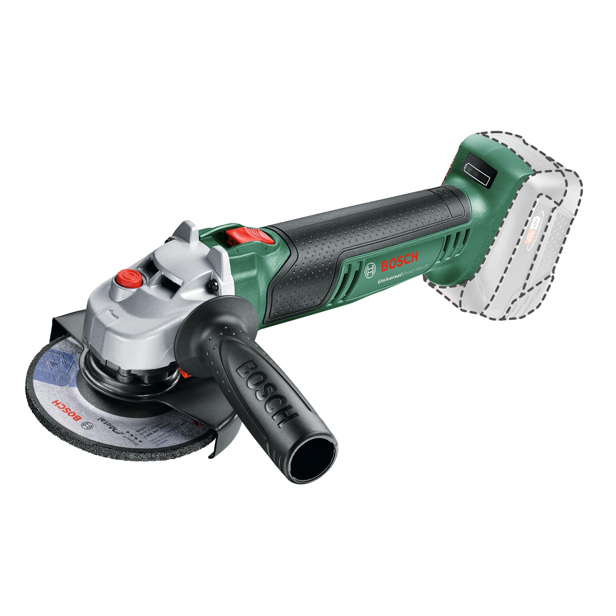 Bosch Smerigliatrice angolare a batteria UniversalGrind 18V Ø 115 mm, 12000 giri/min, senza batteria