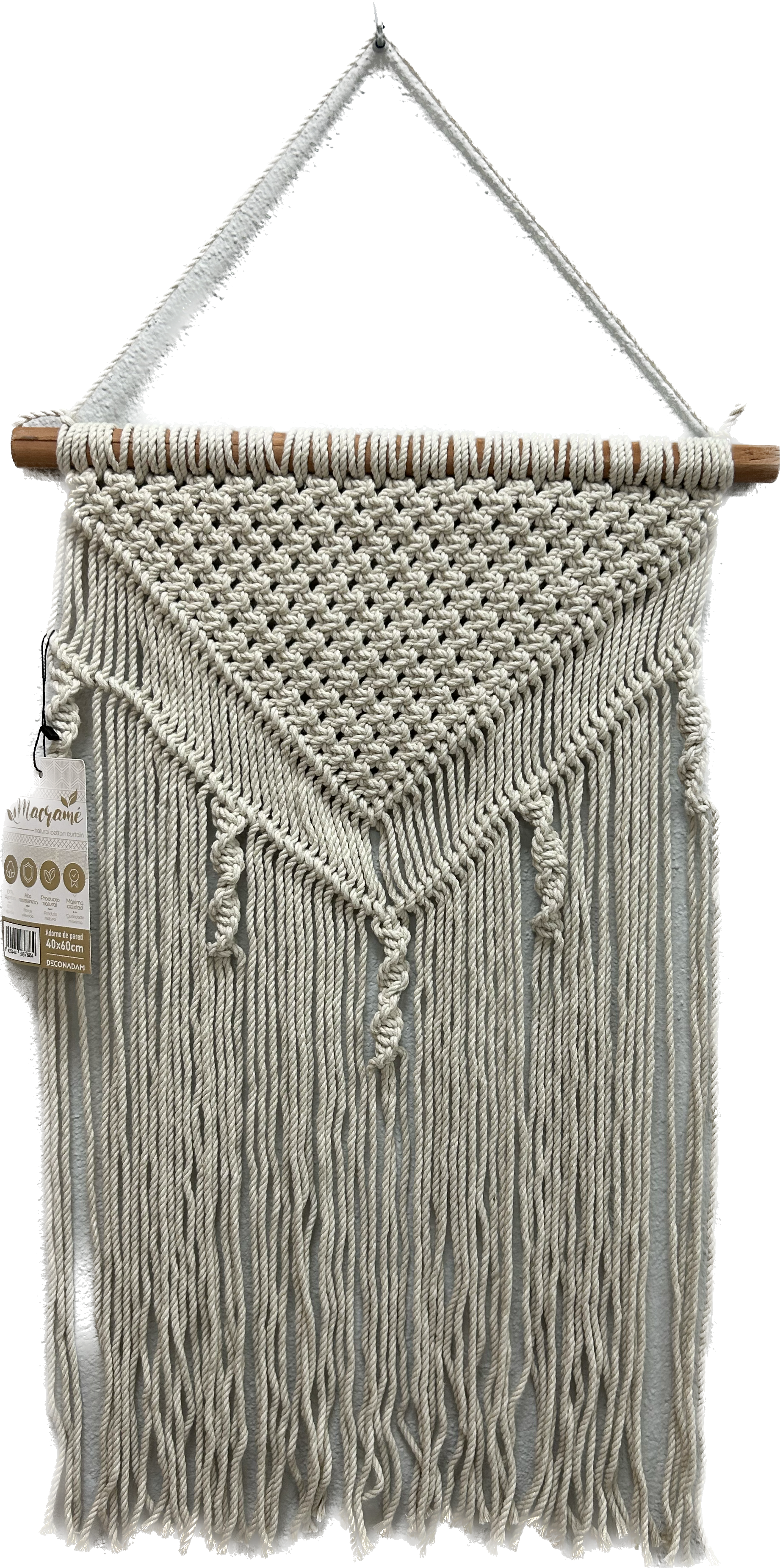 Painel decorativo perede macrame 40 x 60 cm  Nº3 - 13