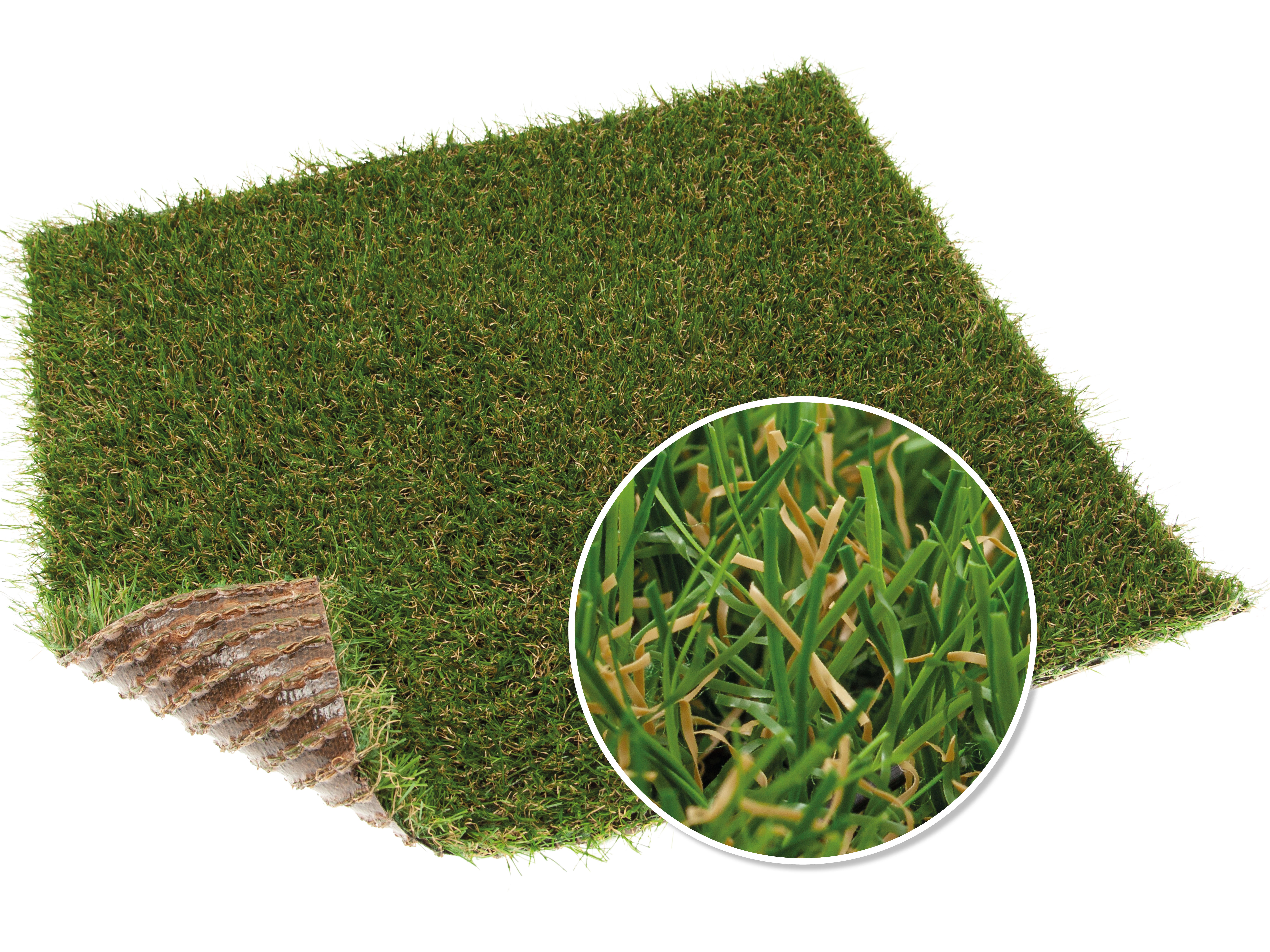 Césped artificial Zante.2  2x5 m 20 mm de altura de fibras y 13560 puntadas m² - 6