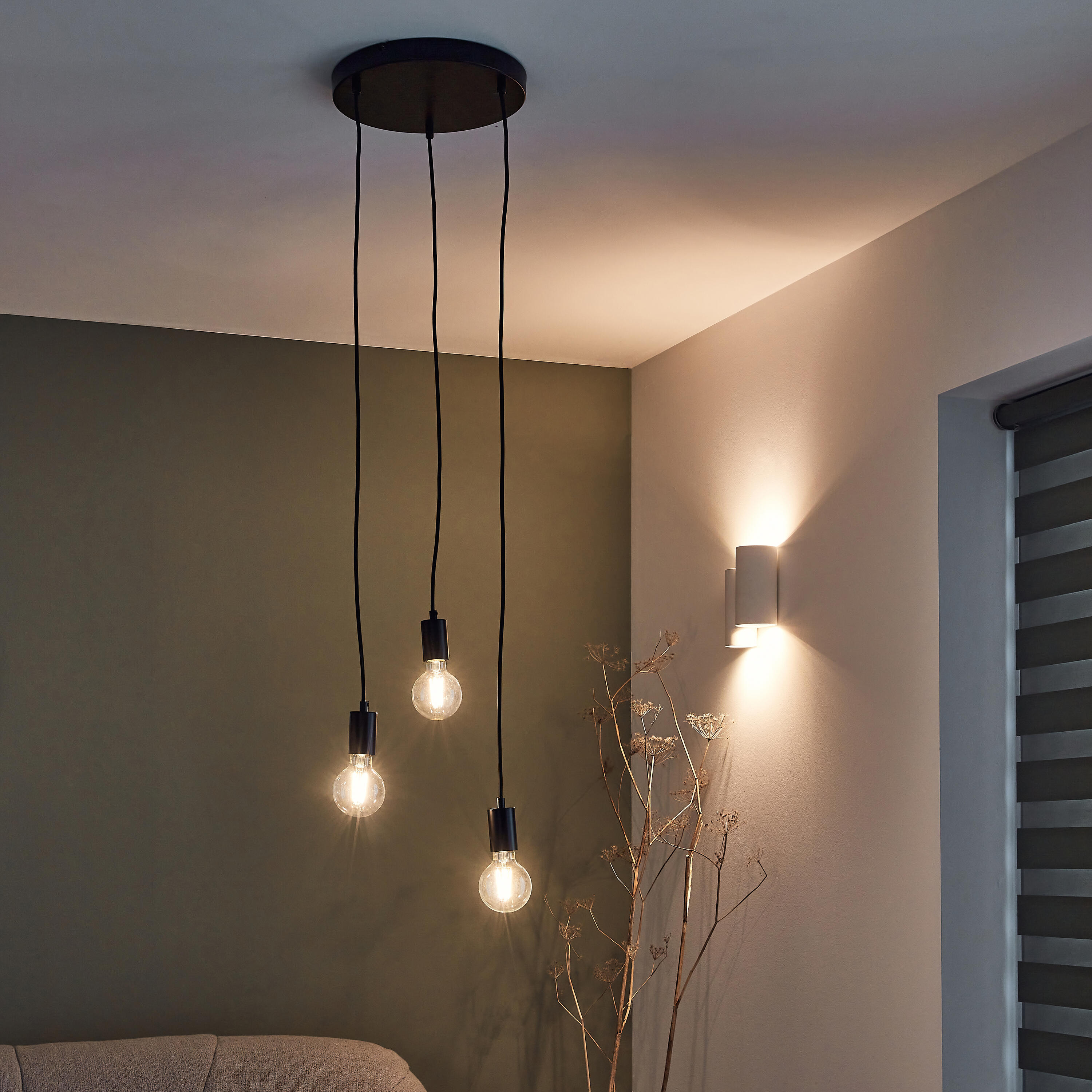 Suspension Lina acier, noir, Diam.4.2 cm INSPIRE, E27 - 2