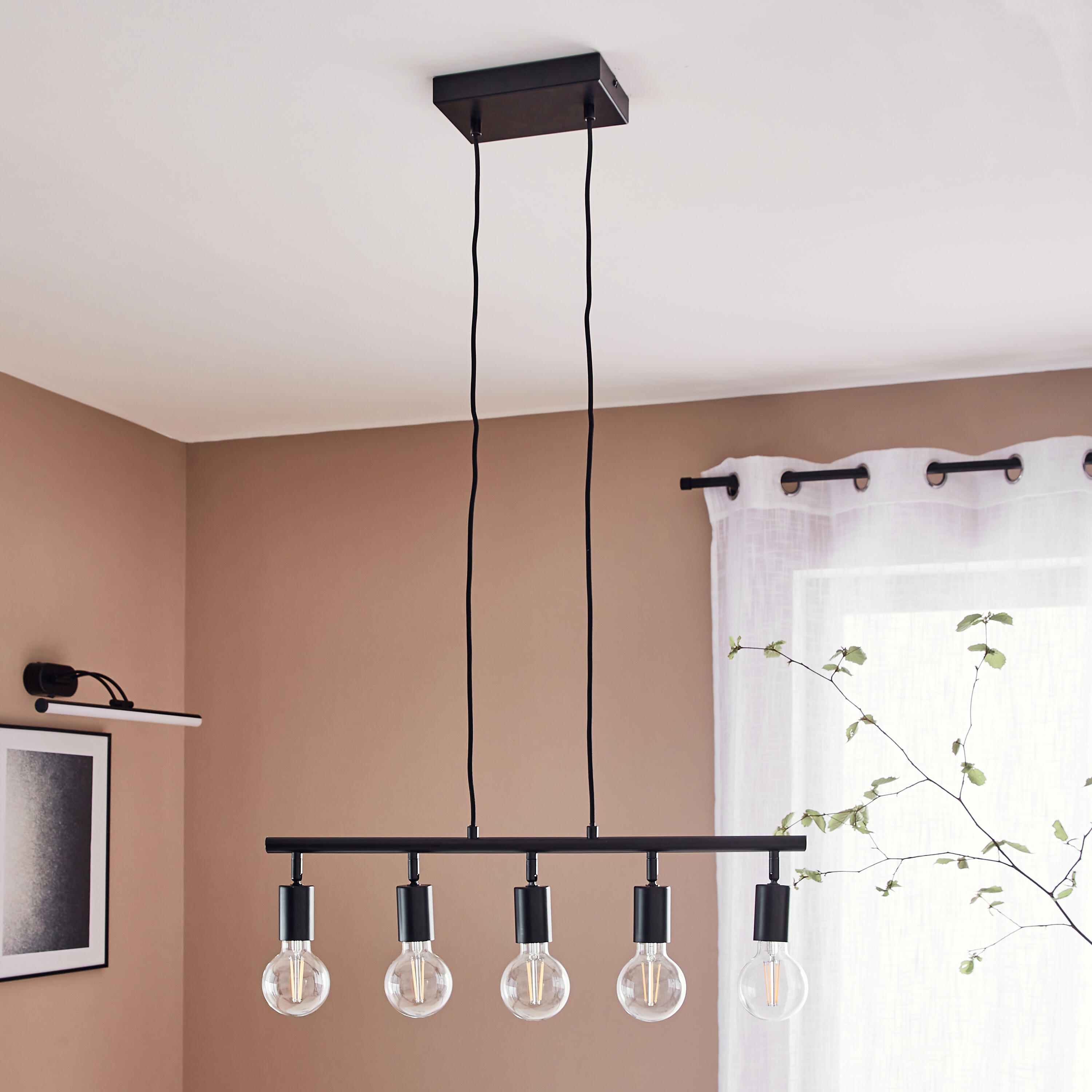 Lampadaire Lina, acier, cuivré,  H.149 cm INSPIRE, E27 - 4